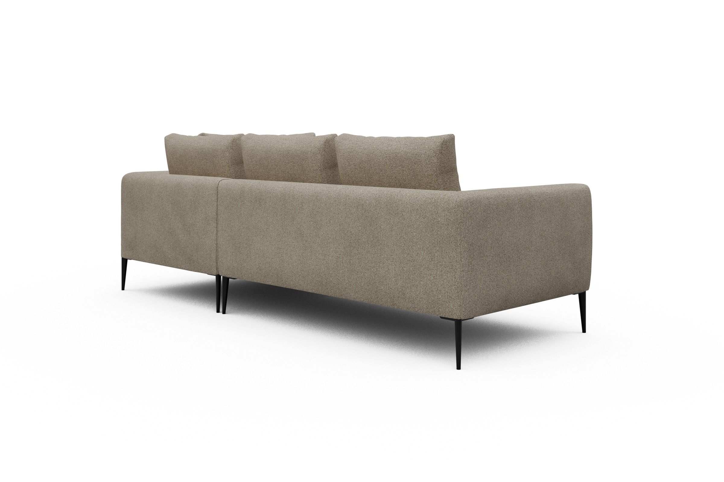 Ecksofa Paul Relax-Ecke rechts mit 2-Sitzer Boucle-Beige