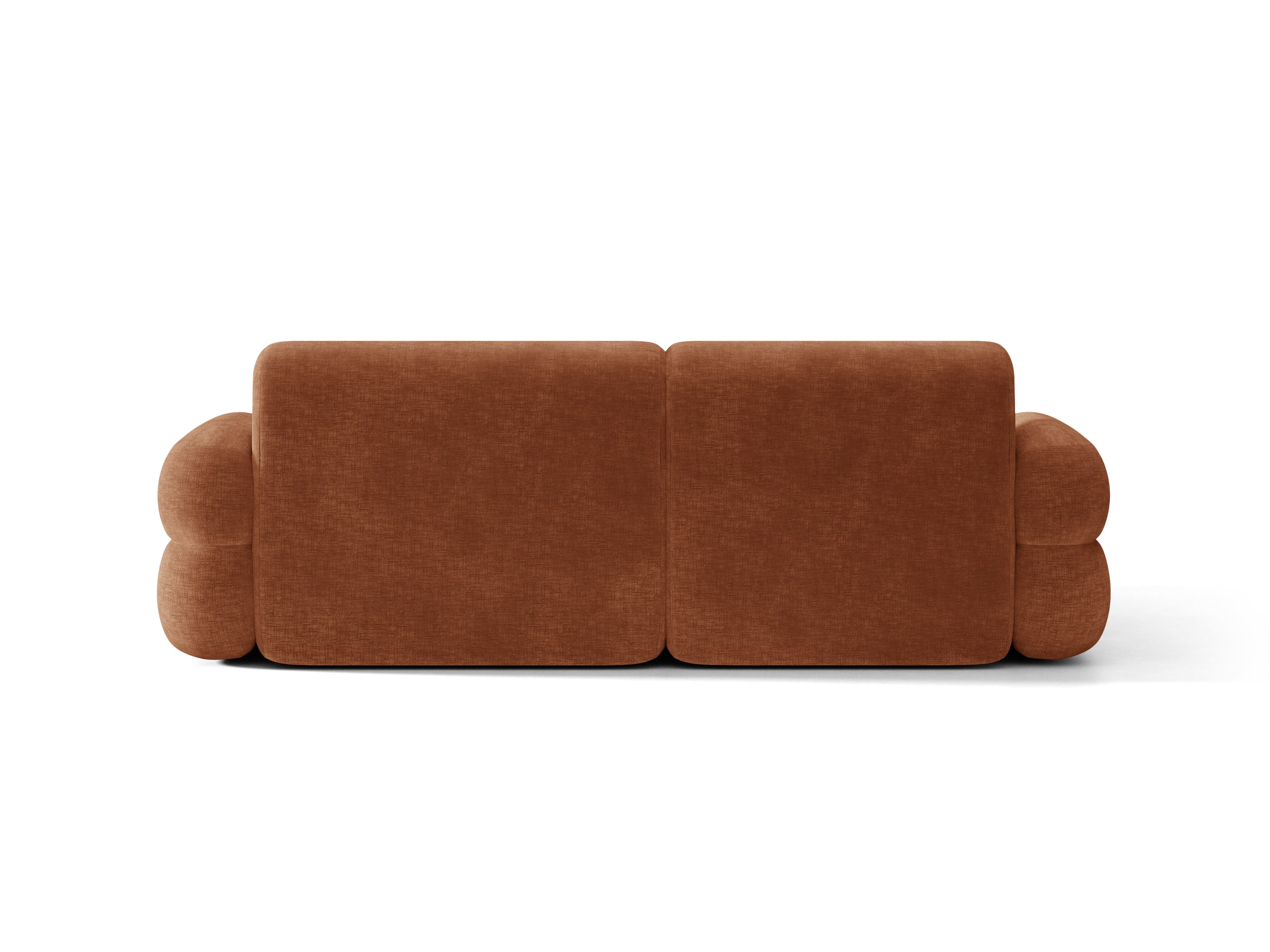 Micadoni Neo Ecksofa 3-Sitzer Chenille Golden Terrakotta Links