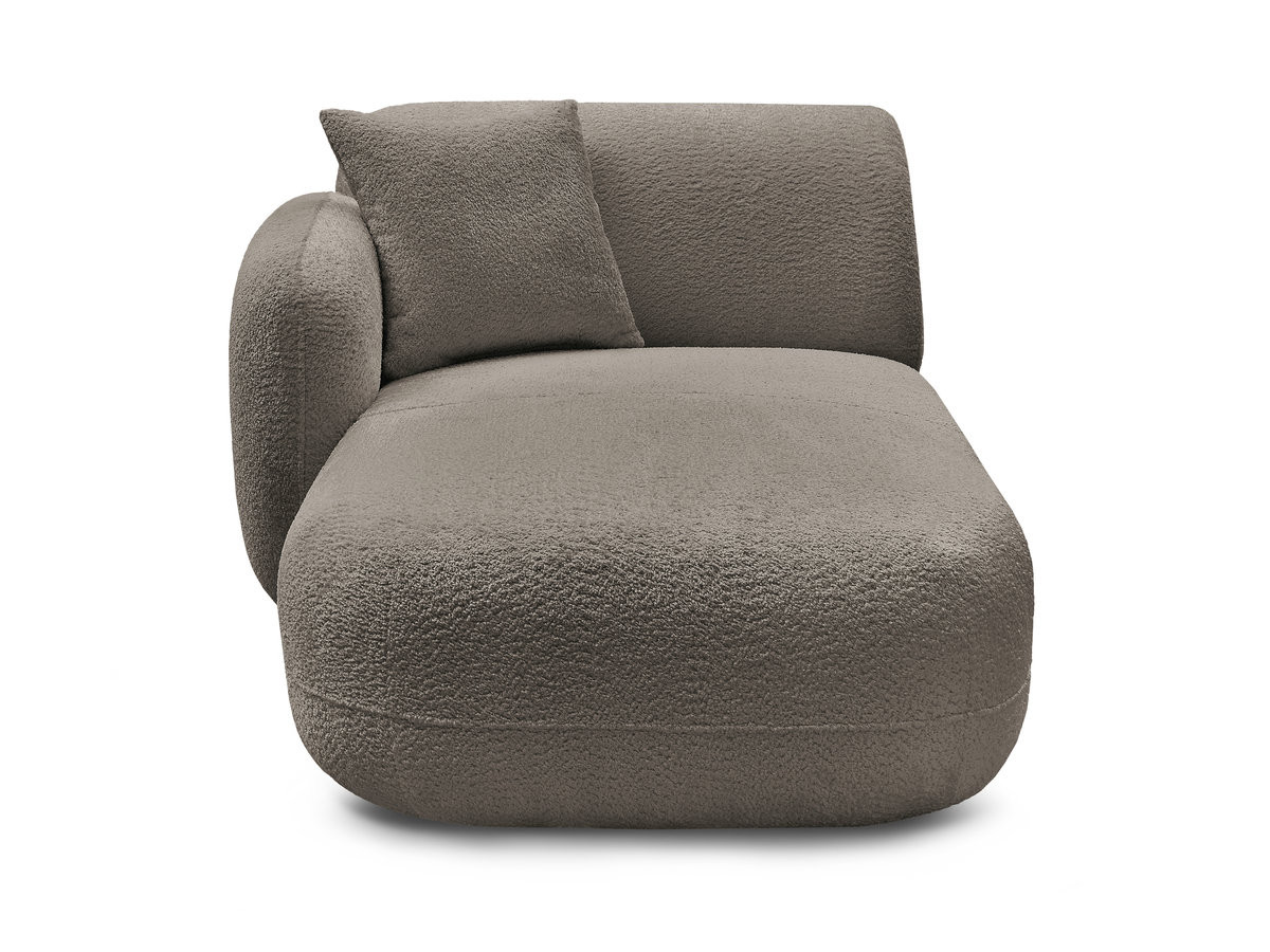 Bobochic Anda Méridienne-Modul Chenille Taupe Ecke links