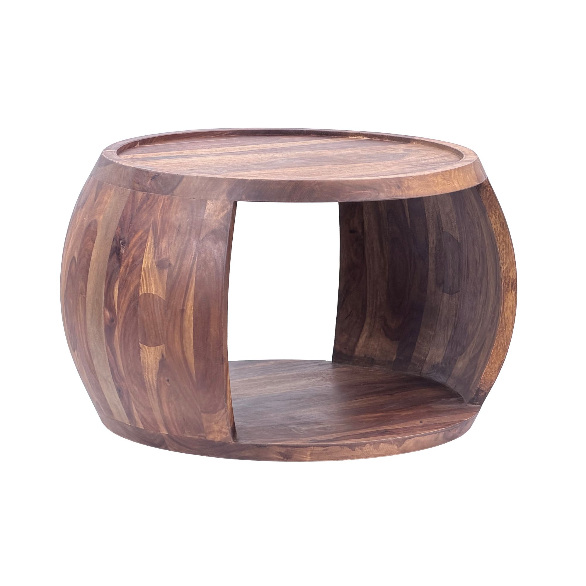 Couchtisch Utne Massivholz Sheesham Ø 60 × H 40 cm