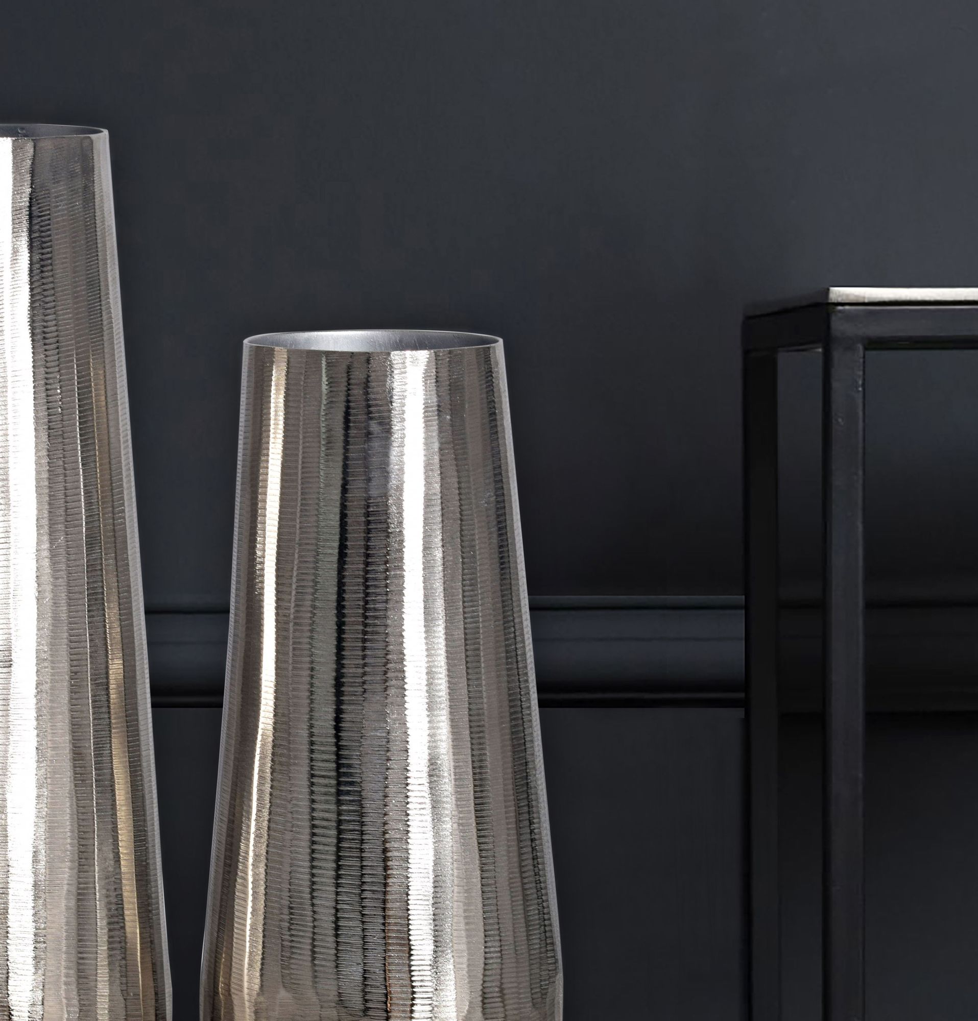Tischvase Hustad Aluminium Silber Ø 21 cm