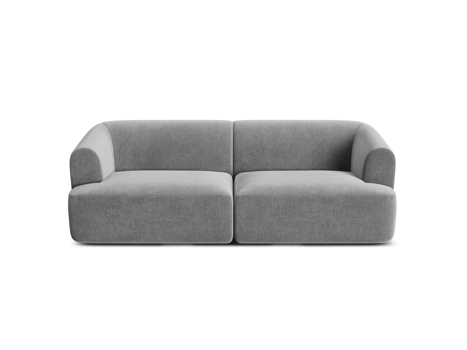 Cosmopolitan Design Sofa Campi 3-Sitzer Samt Vogue Grau