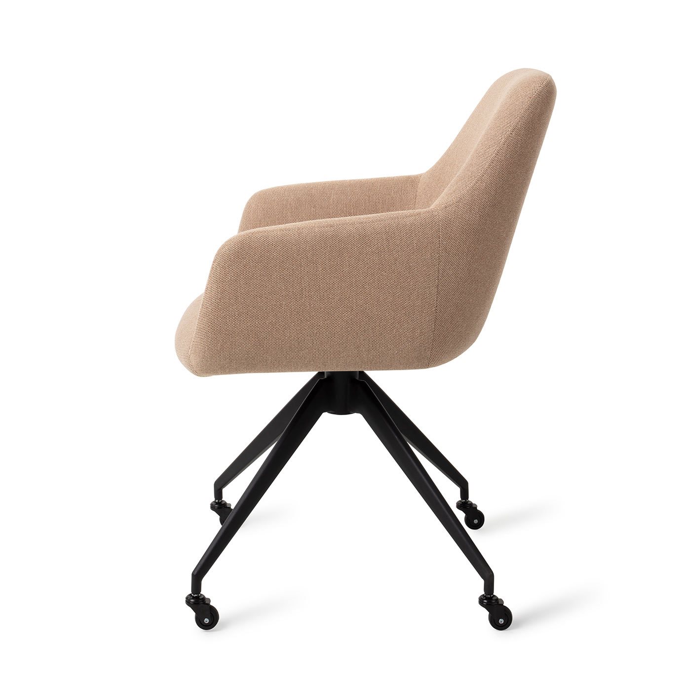 Jesper Home Esszimmerstuhl Hiroo Whisper Wheat Glide Schwarz