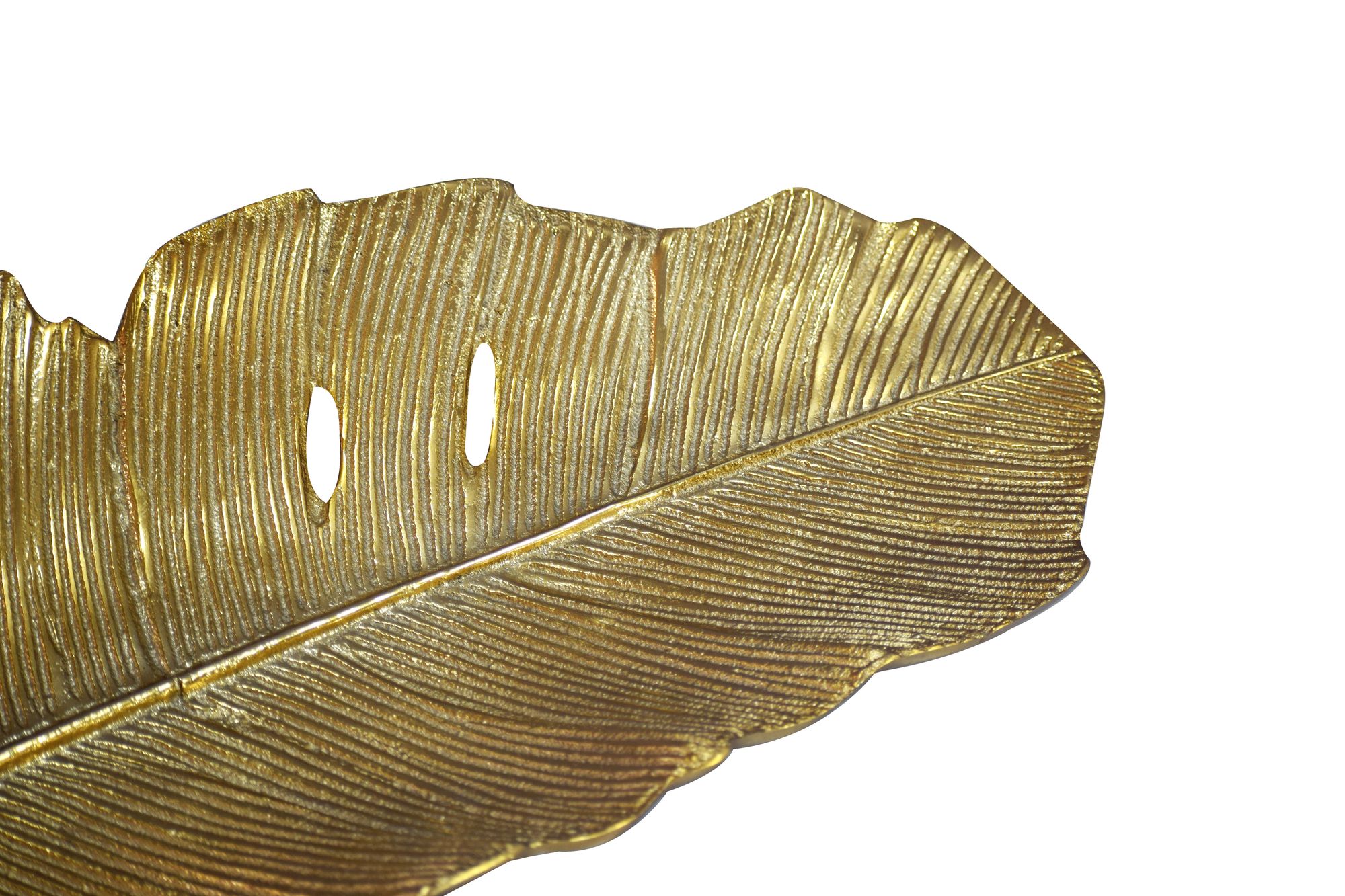 Dekoschale Tangen Aluminium Gold 60 × 18 × 4 cm