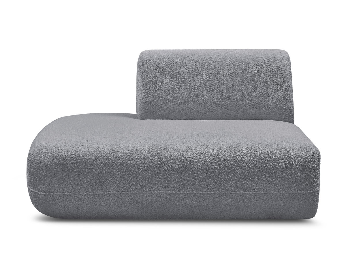Bobochic Anda Sofamodul 2-Sitzer Chenille Grau Ecke links