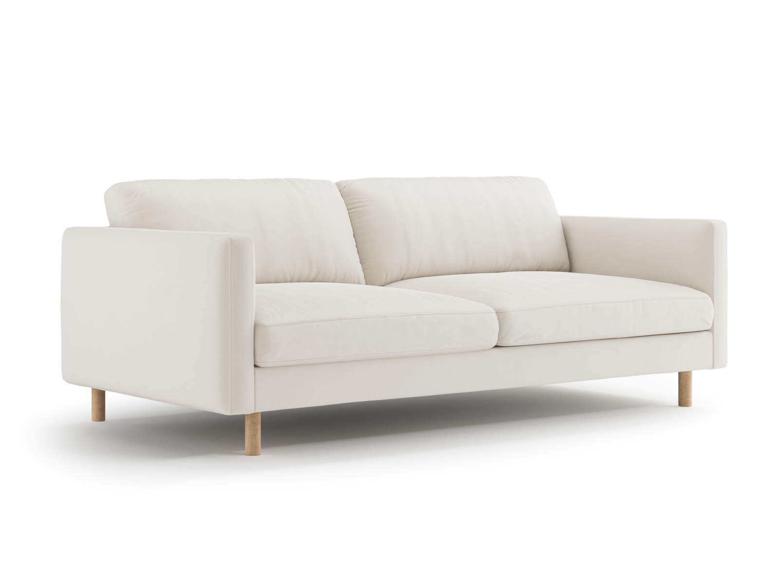 Micadoni Sofa Eden 4-Sitzer Samt Beige