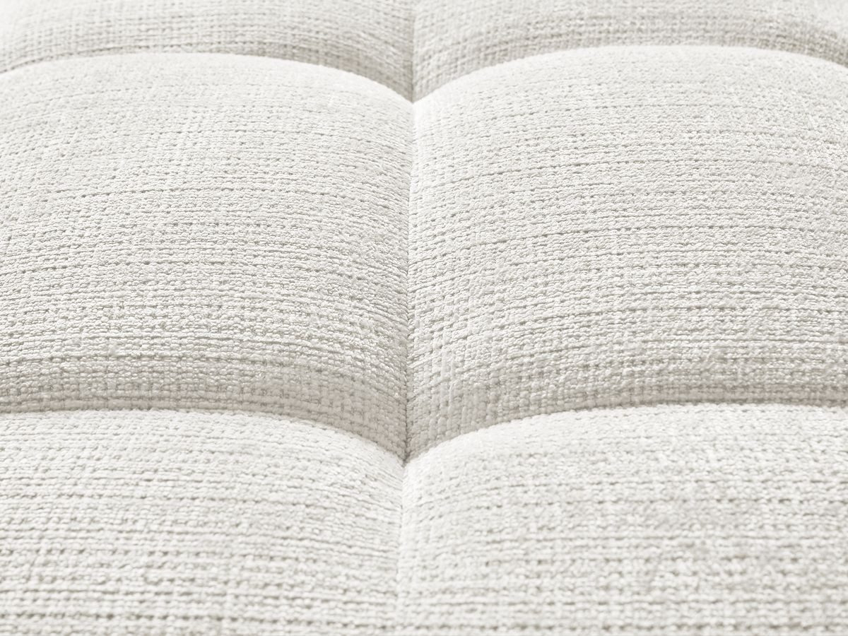 Bobochic Ivane Pouf Strukturstoff Weiß