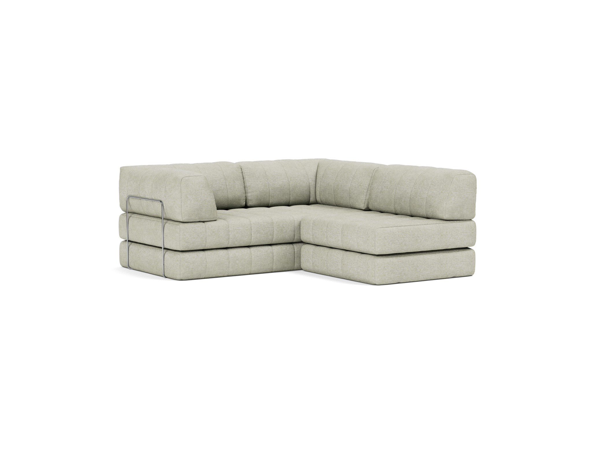 Schlafsofa CozyPad Grand mit Armlehnen Flachgewebe Avella 280-Sand