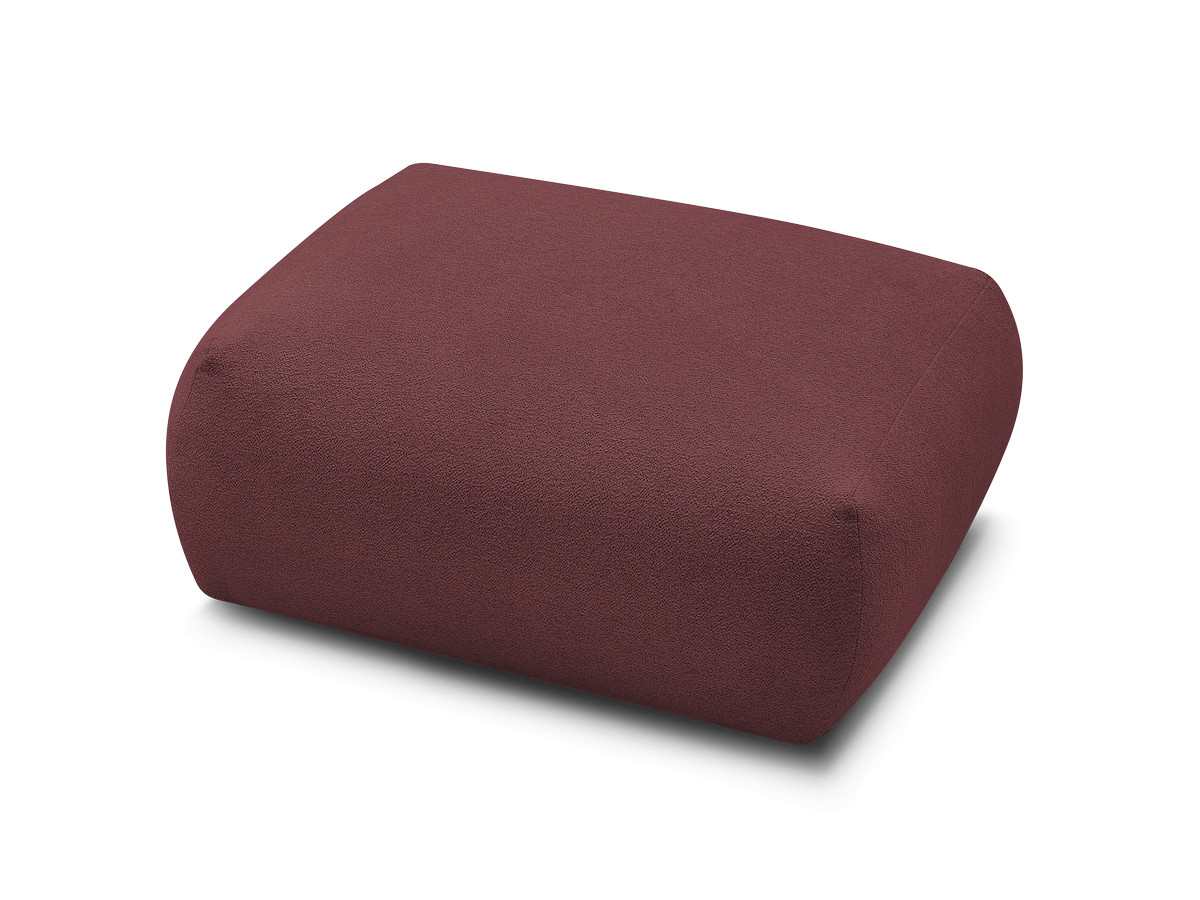Bobochic Voltaire Pouf 106 × 90 cm Melange-Stoff Rot