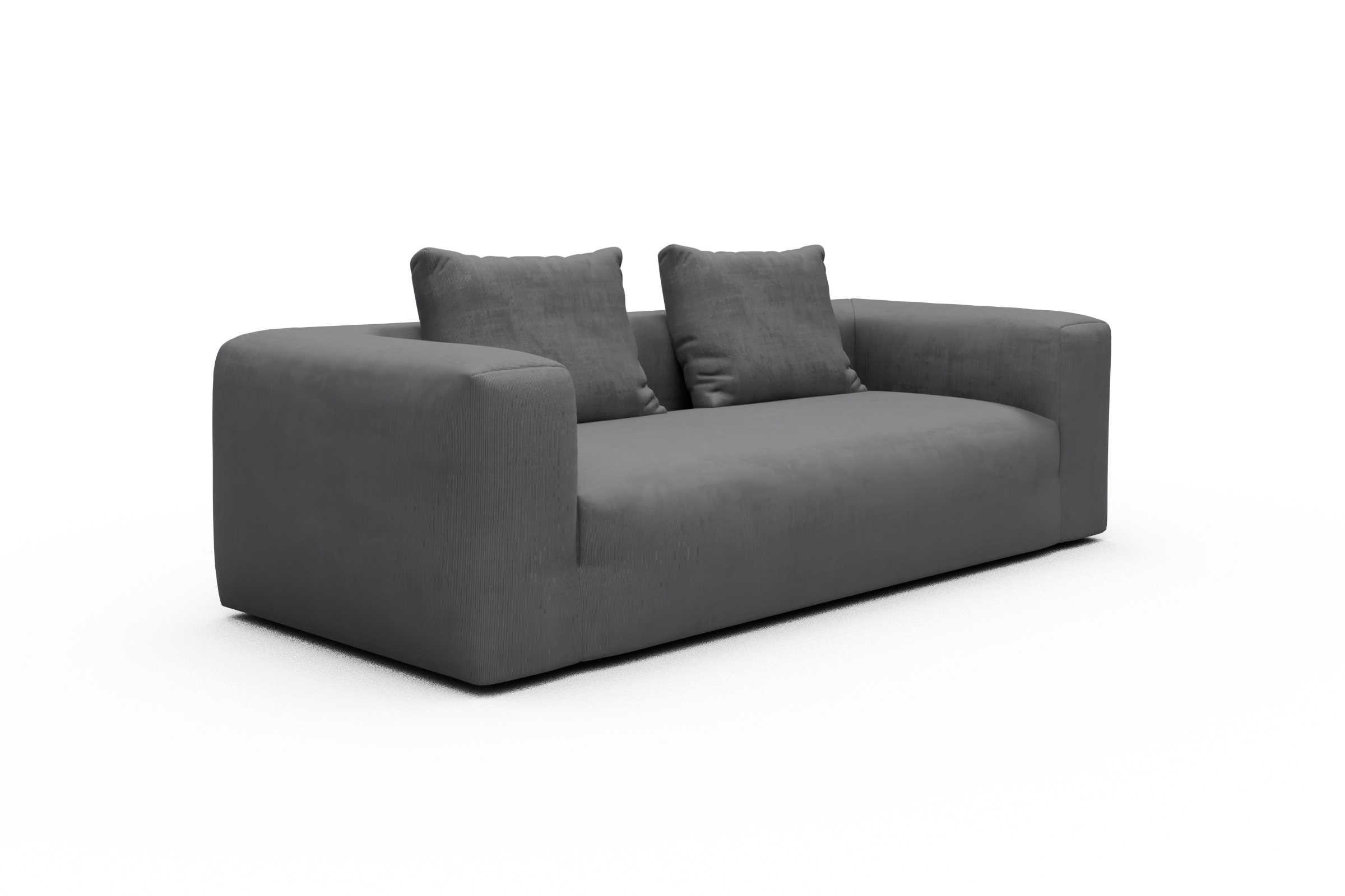 Sofa Fred 3-Sitzer Cordufine-Grey