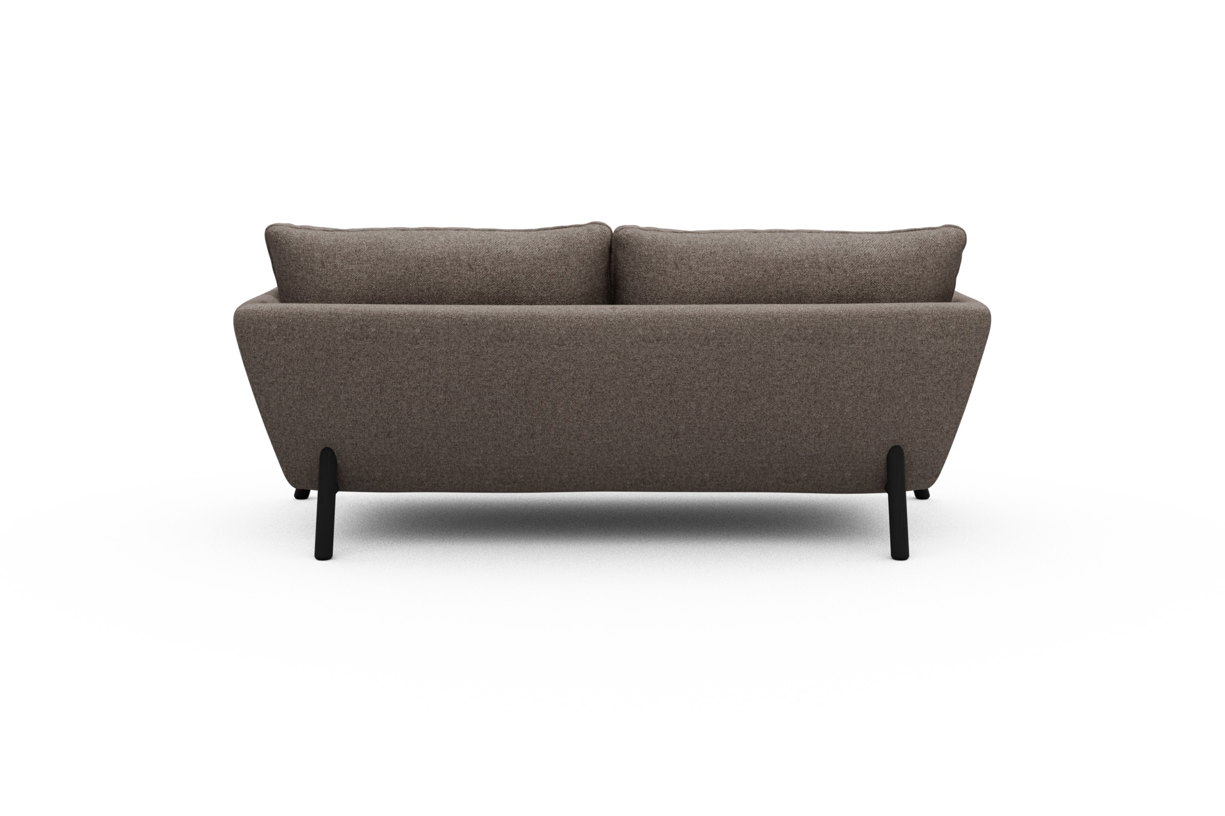 Sofa Emil 2-Sitzer Beinfarbe Eiche Schwarz Sama-Stone