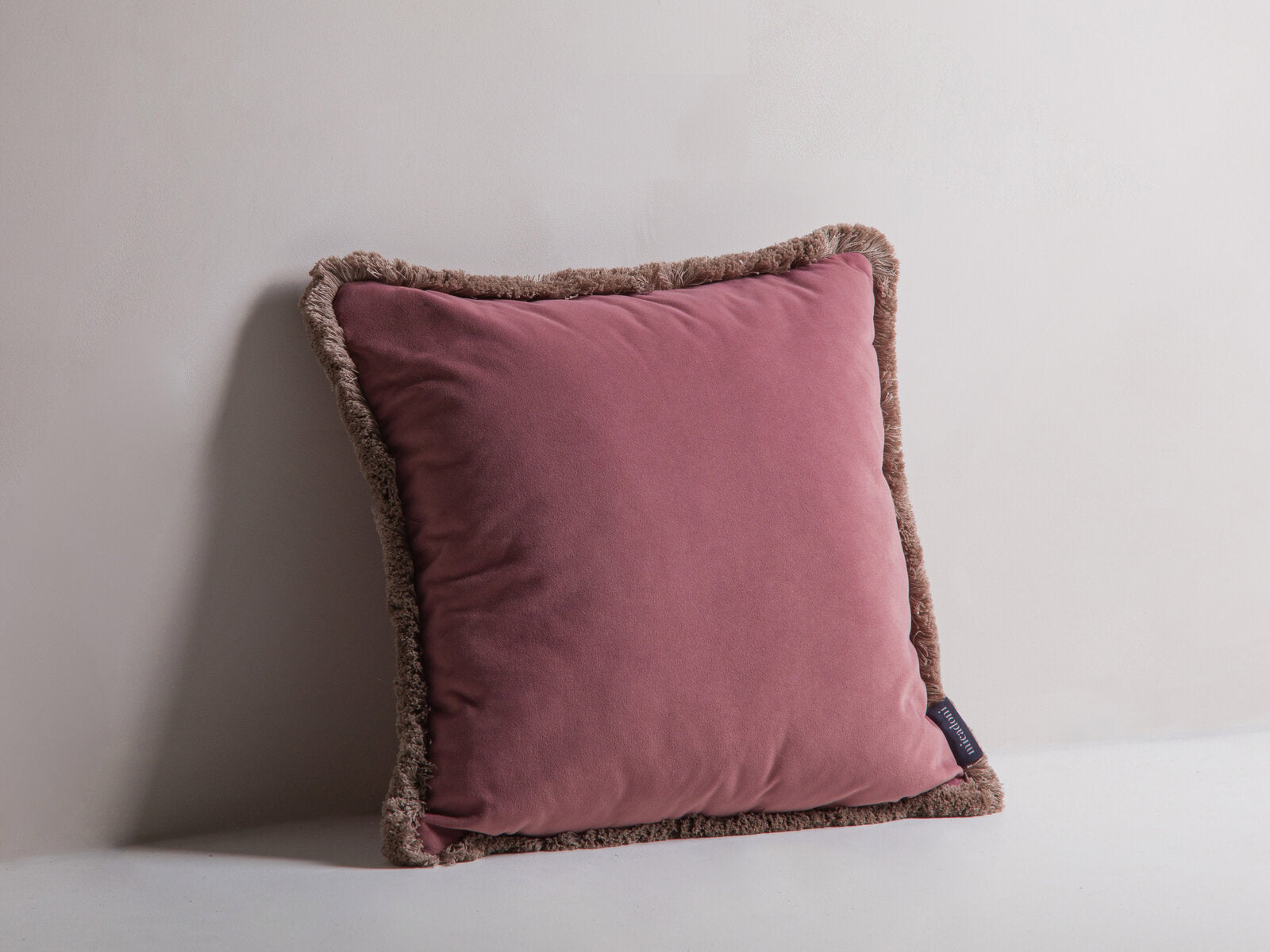 Micadoni Kissen Hippy Samt Rosa