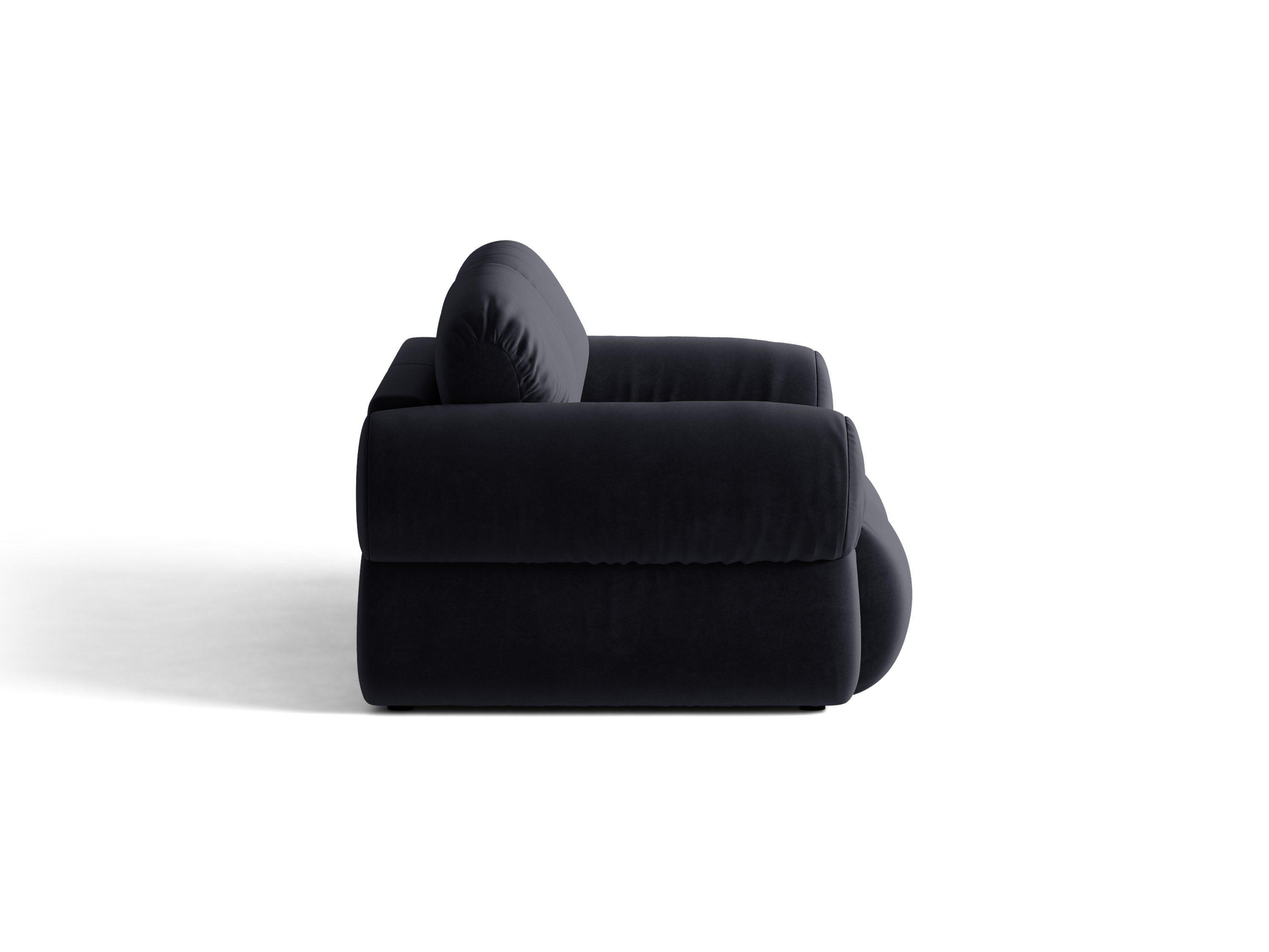 Micadoni Ophelia Sofa 3-Sitzer Samt Salvador Königsblau