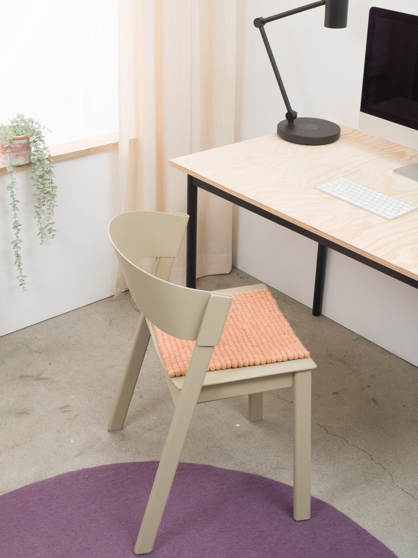 myfelt Merle - Filzkugel Sitzauflage quadratisch