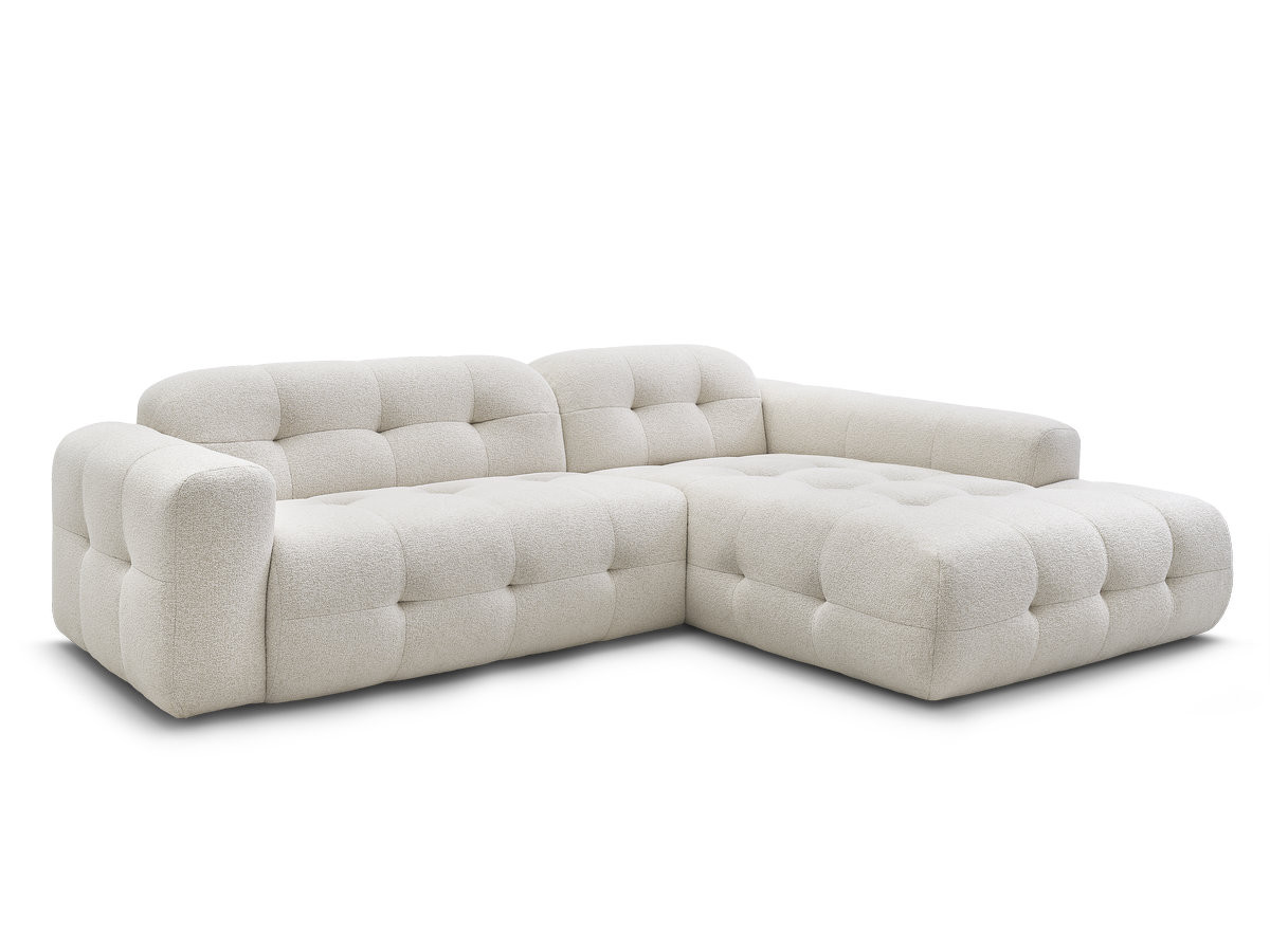 Bobochic Laura Ecksofa Melange-Stoff Beige Ecke rechts