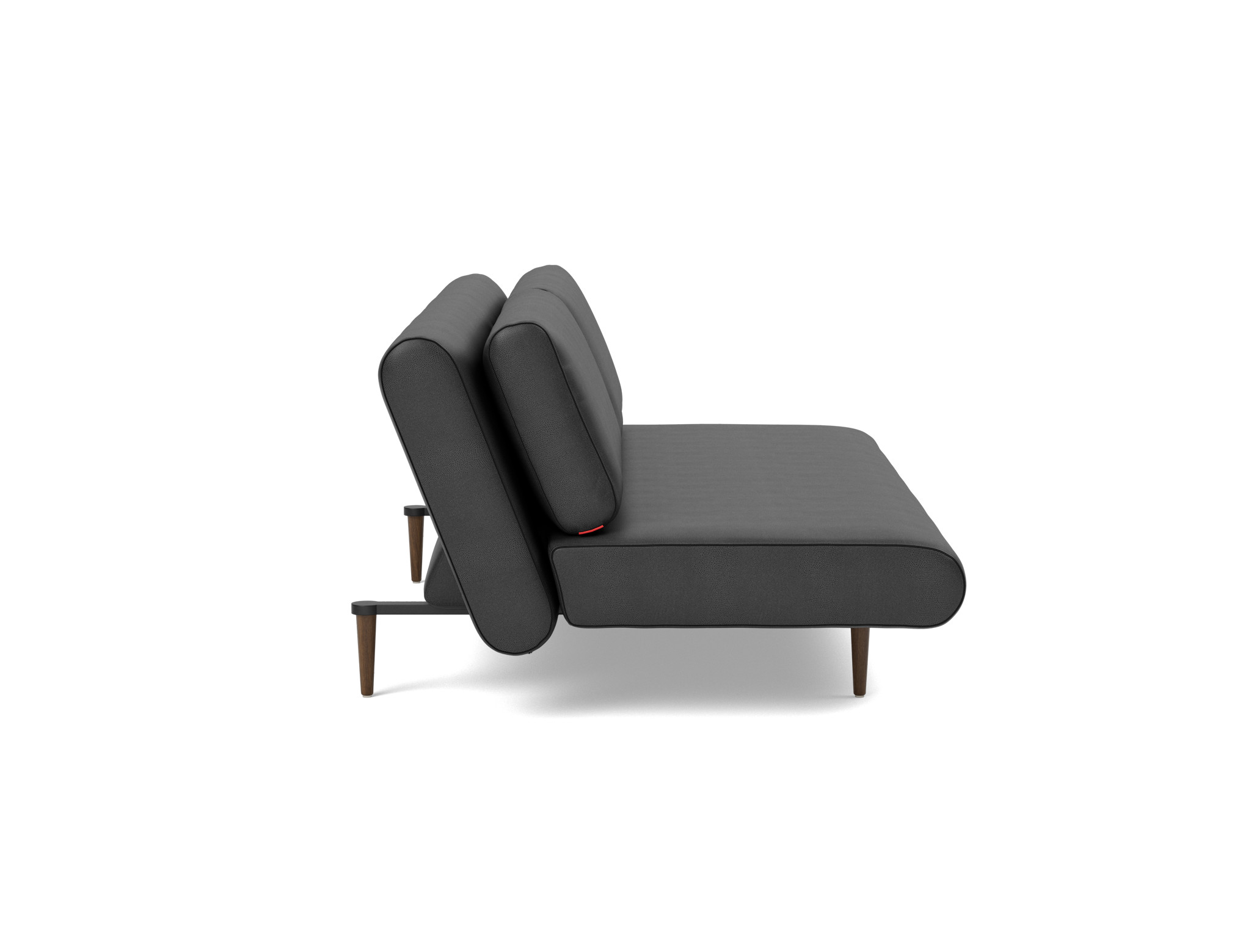 Schlafsofa Unfurl Lounger Lederoptik Faunal 550-Black
