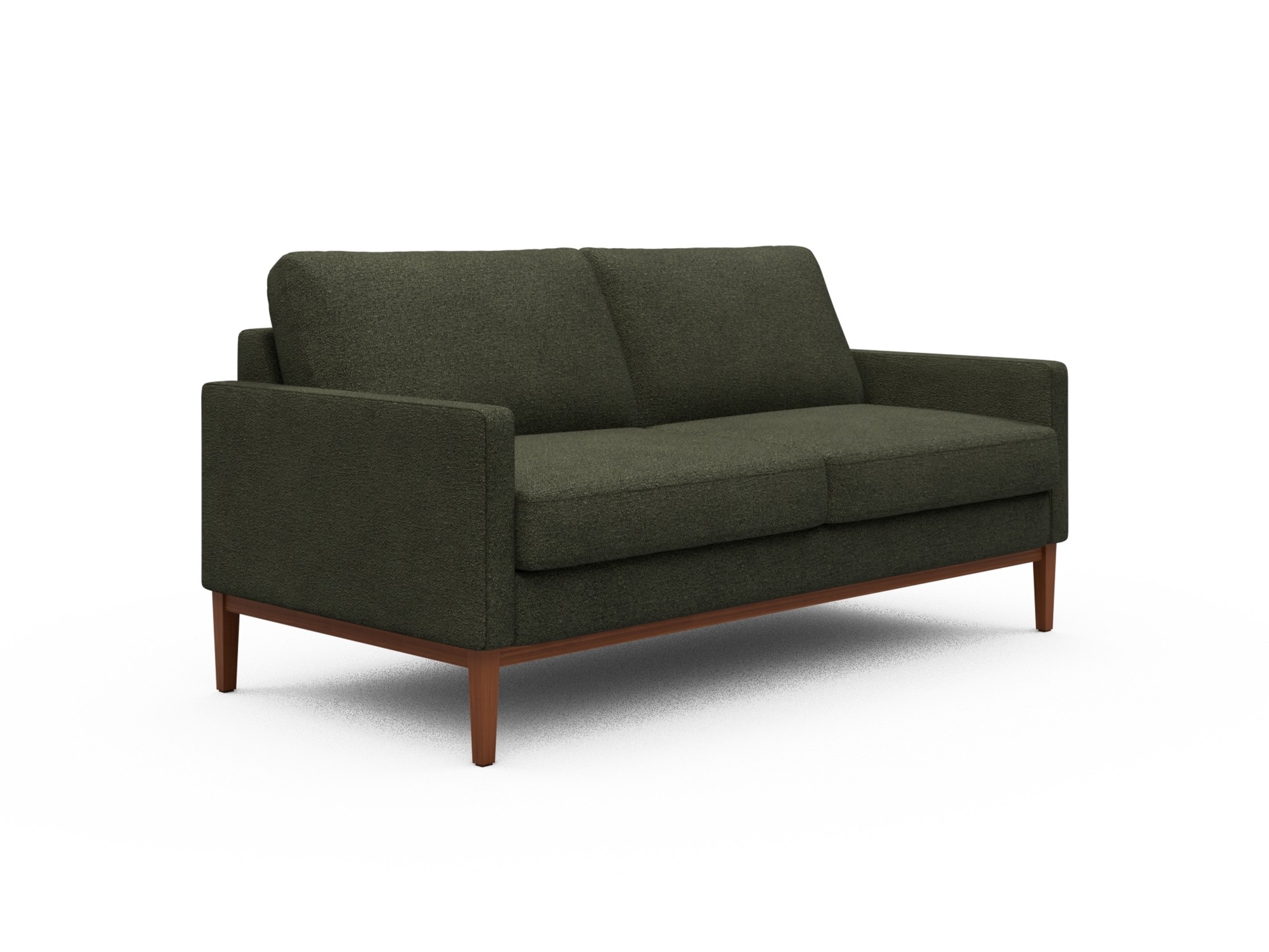 Skandi Home Sofa Bodo 2,5-Sitzer Boucle-Forest-Green moebelfaktor