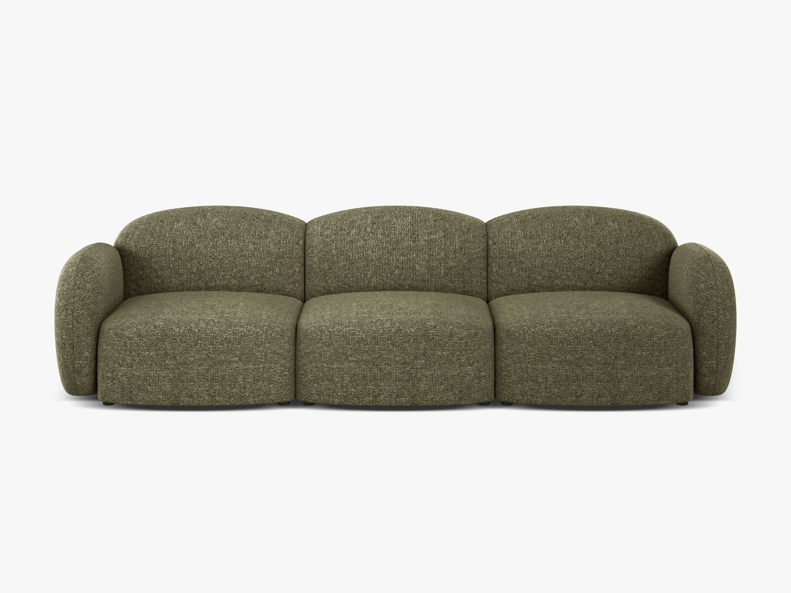 Micadoni Sofa Blair 3-Sitzer Chenille Eden Grün