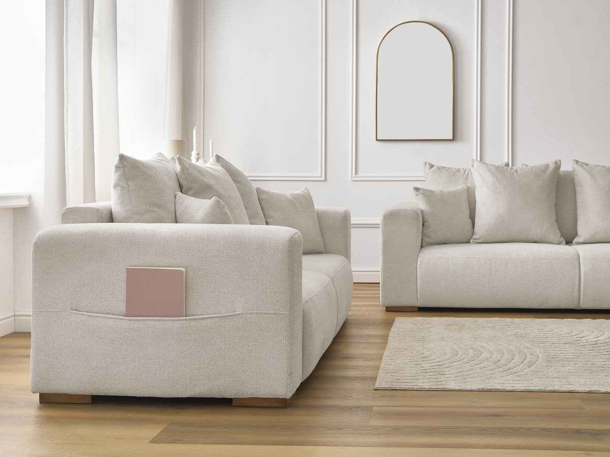 Bobochic Sidonie Sofa 5-Sitzer Melange-Stoff Beige