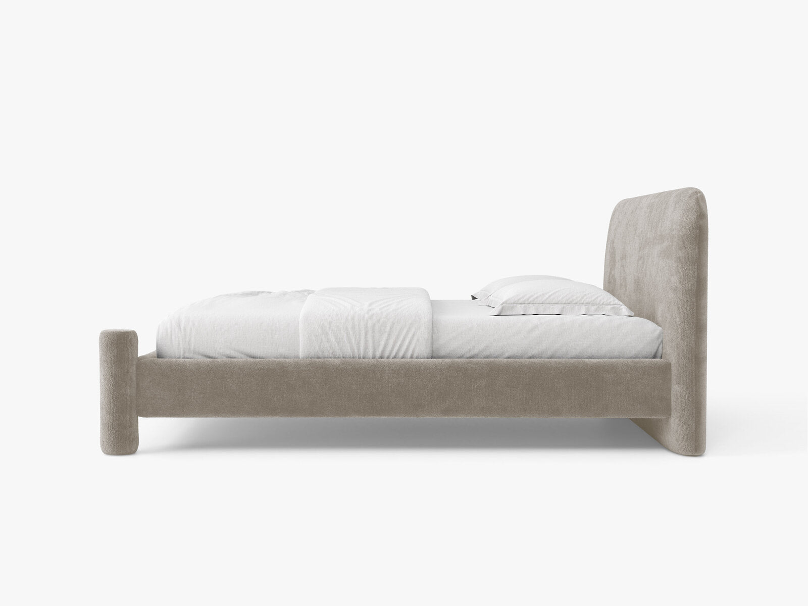 Micadoni Vera Bett mit Kopfteil Chenille Perfect Harmony Beige 140x200