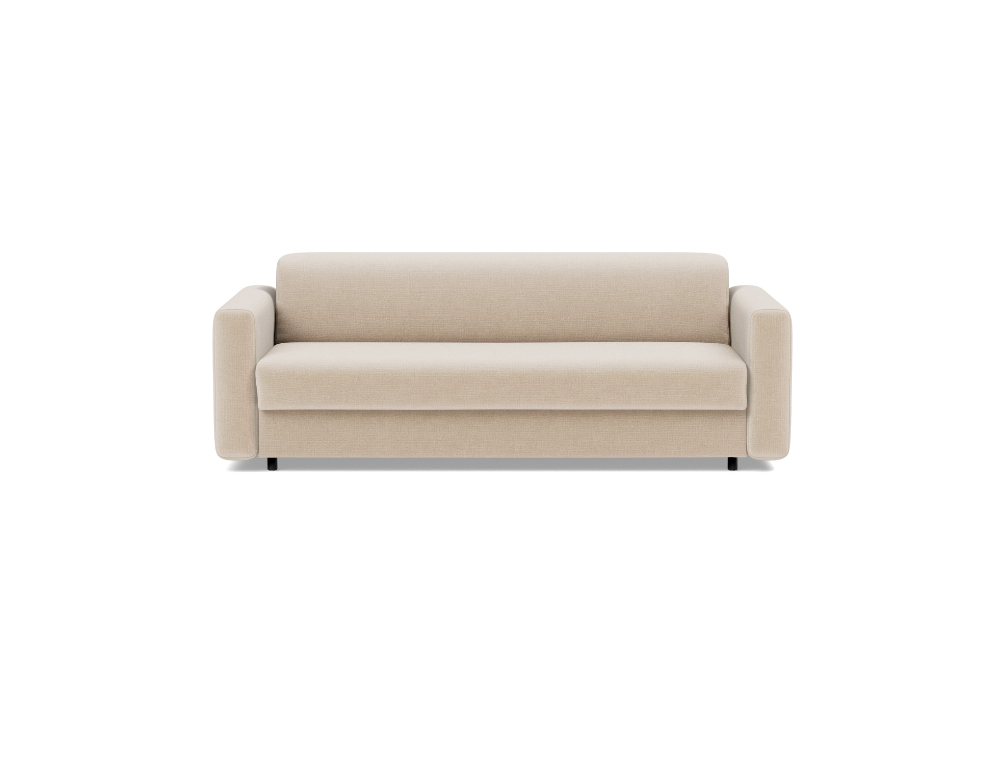 Schlafsofa Killian mit Memory-Matratze 160 Chenille Esina 410-Almond-Beige