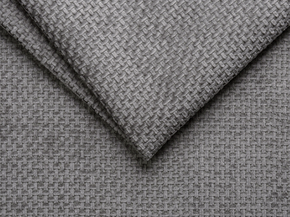 Cosmopolitan Design Ecksofa Chicago 3-Sitzer Chenille Eden Hellgrau Rechts