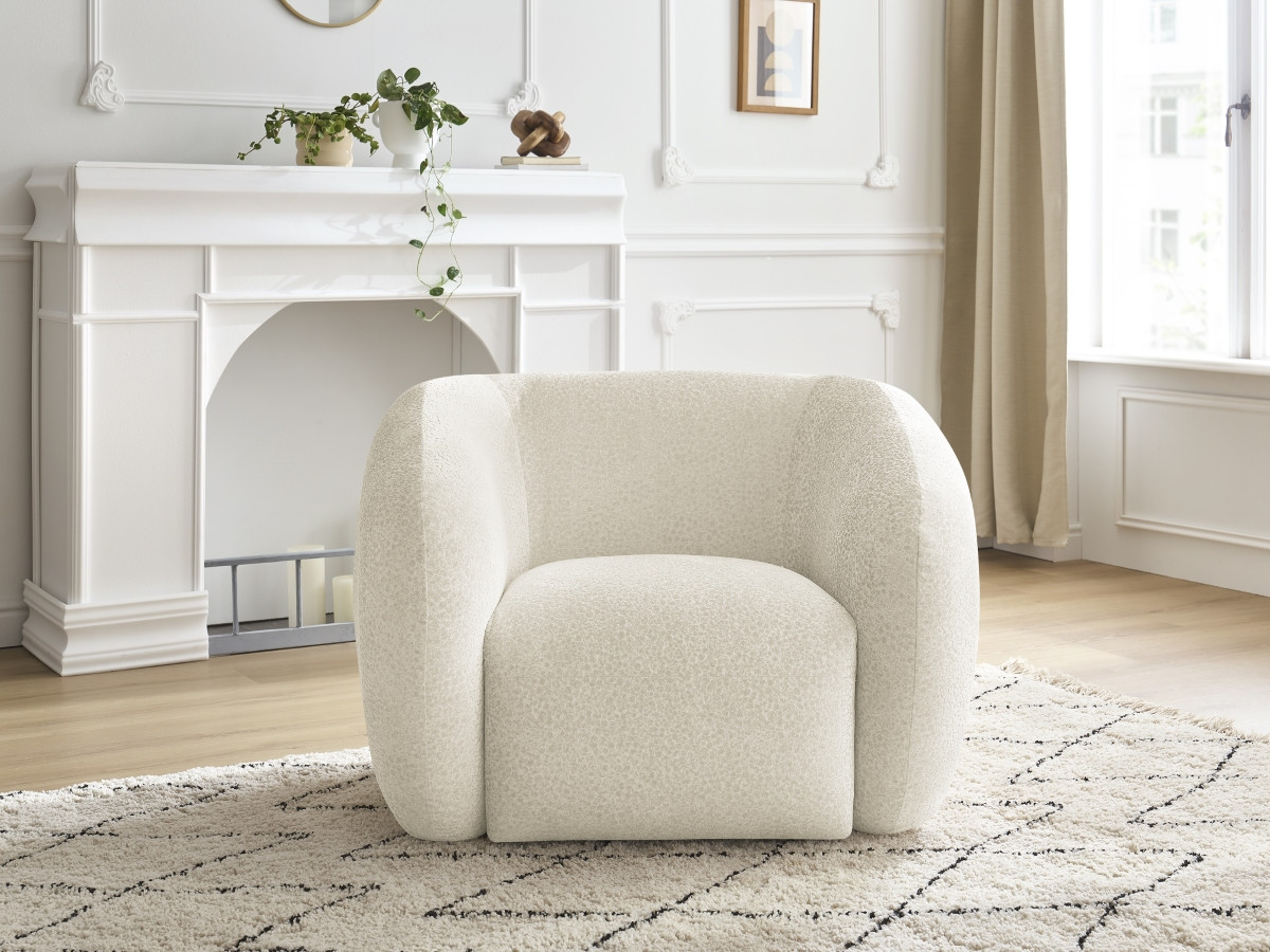 Bobochic Celine Sessel Strukturstoff Beige