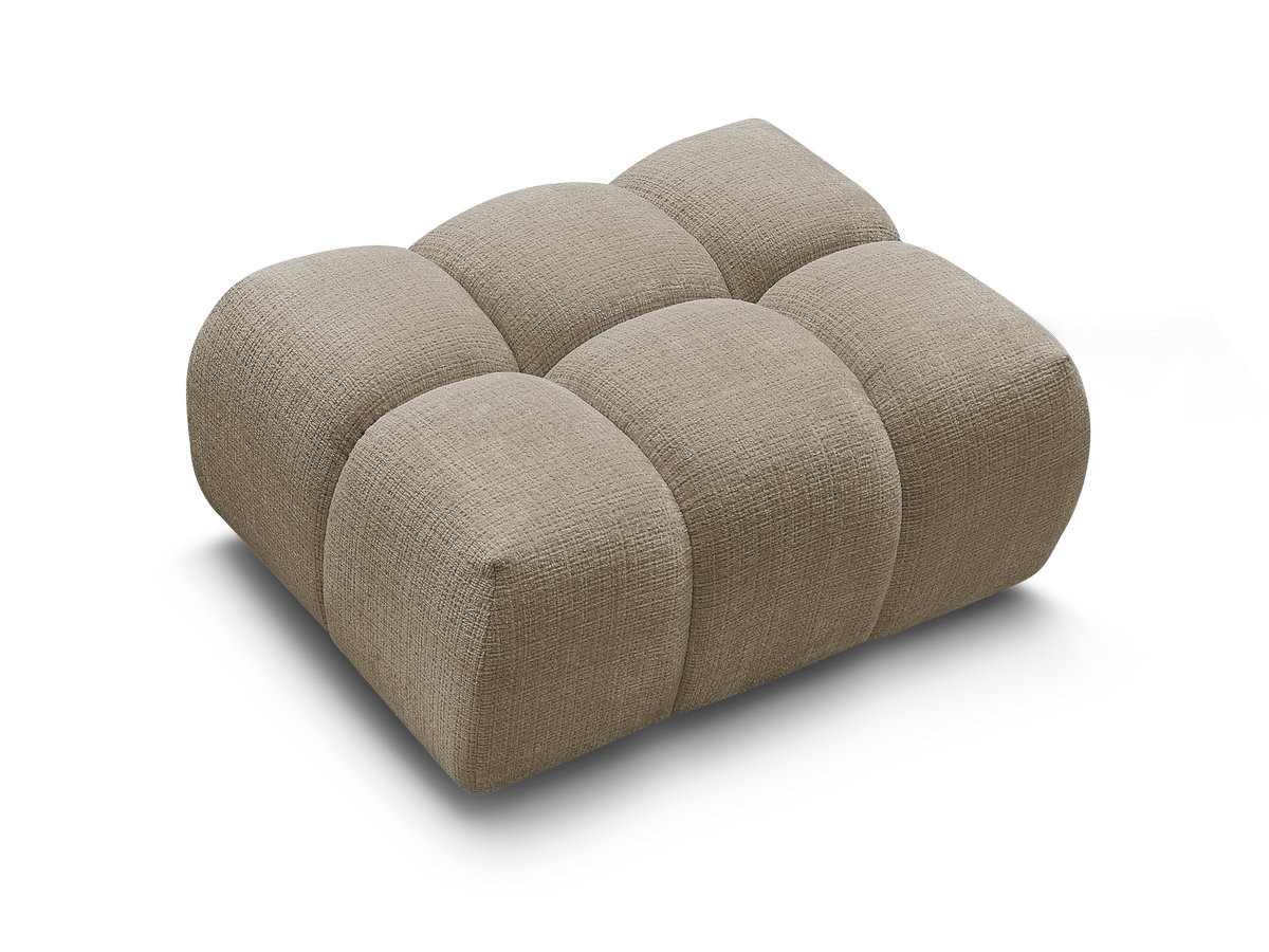 Bobochic Melisse Pouf Strukturstoff Taupe