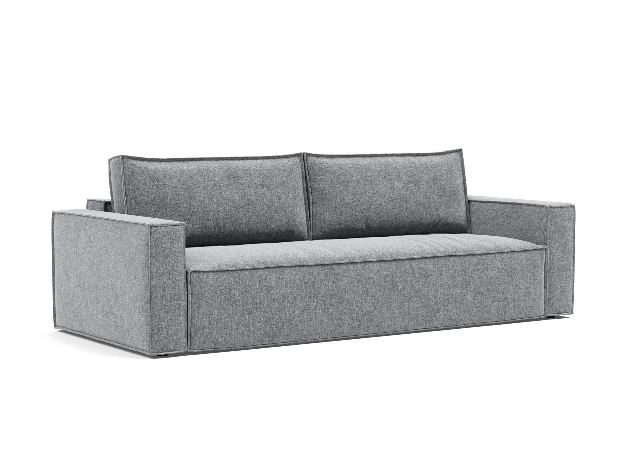 Schlafsofa Newilla Strukturierter Stoff Twist 565-Granite