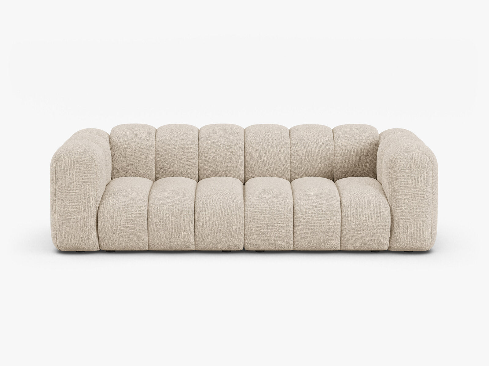 Micadoni Sofa Lupine 3-Sitzer Boucle Baloo Beige