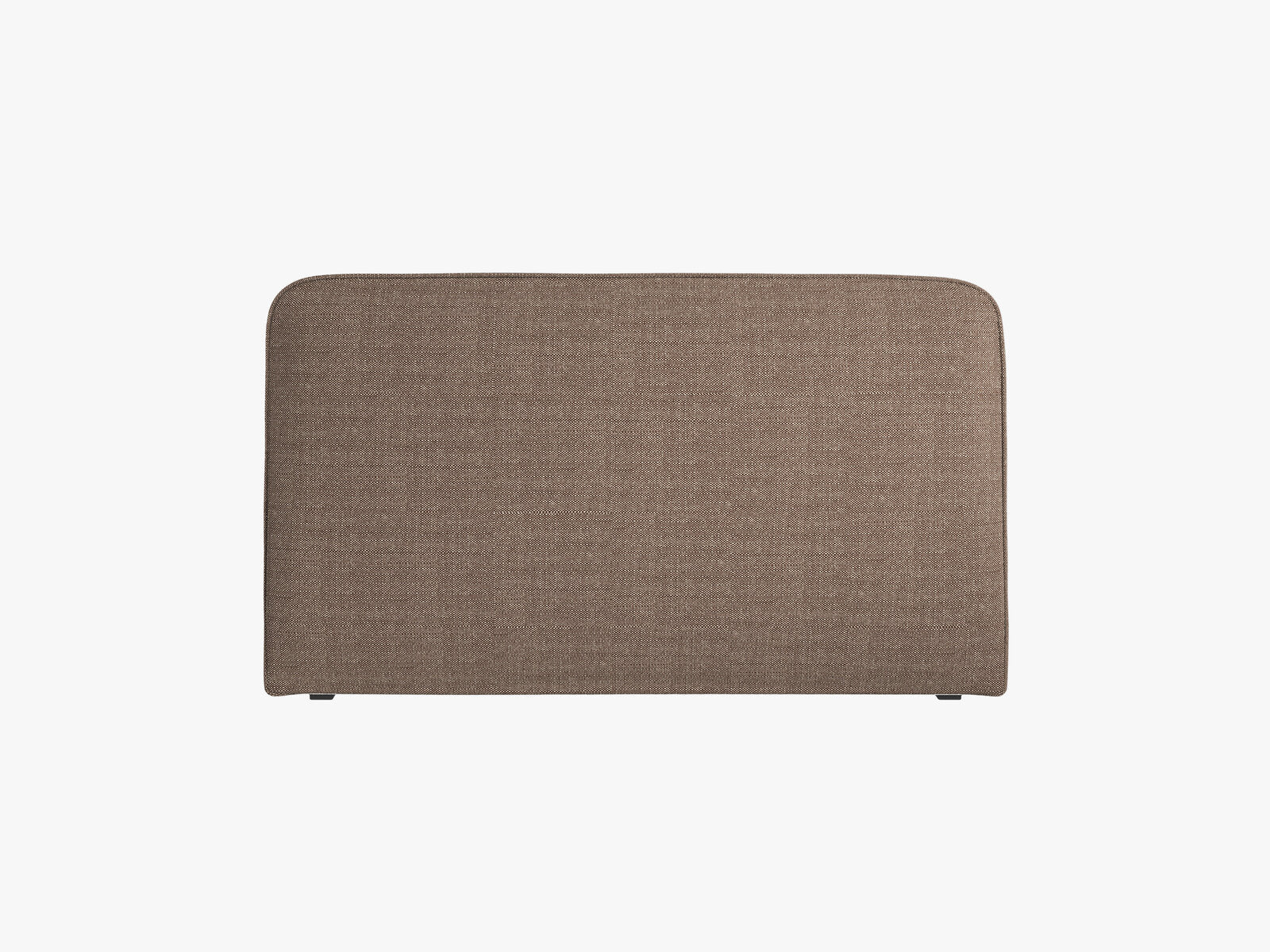 Micadoni Jamie Samtiger Kopfteil 140 cm (H 95 cm) Strukturierter Stoff Babel Hellbraun 160x95