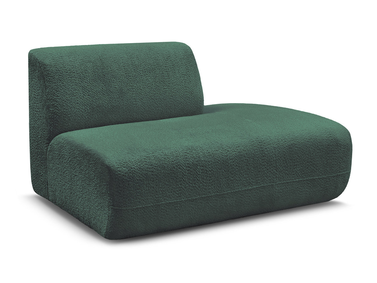 Bobochic Anda Sofamodul 2-Sitzer Chenille Dunkelgrün Ecke rechts