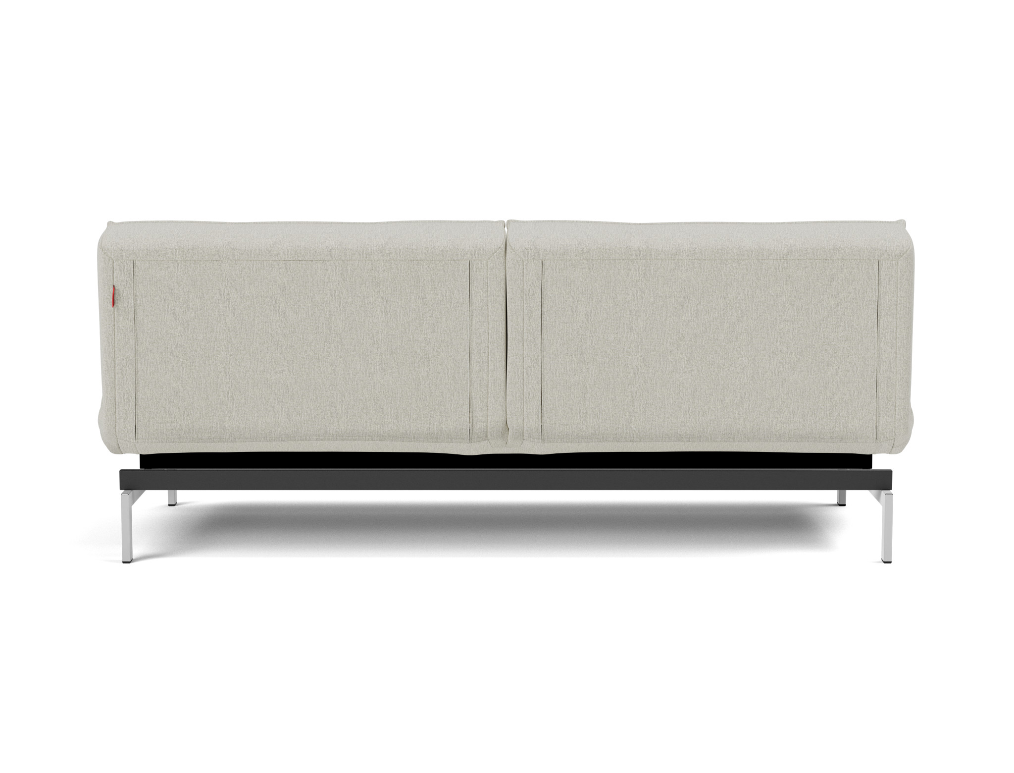 Schlafsofa Splitback Flachgewebe Mixed Dance 527-Natural Beine Chrom