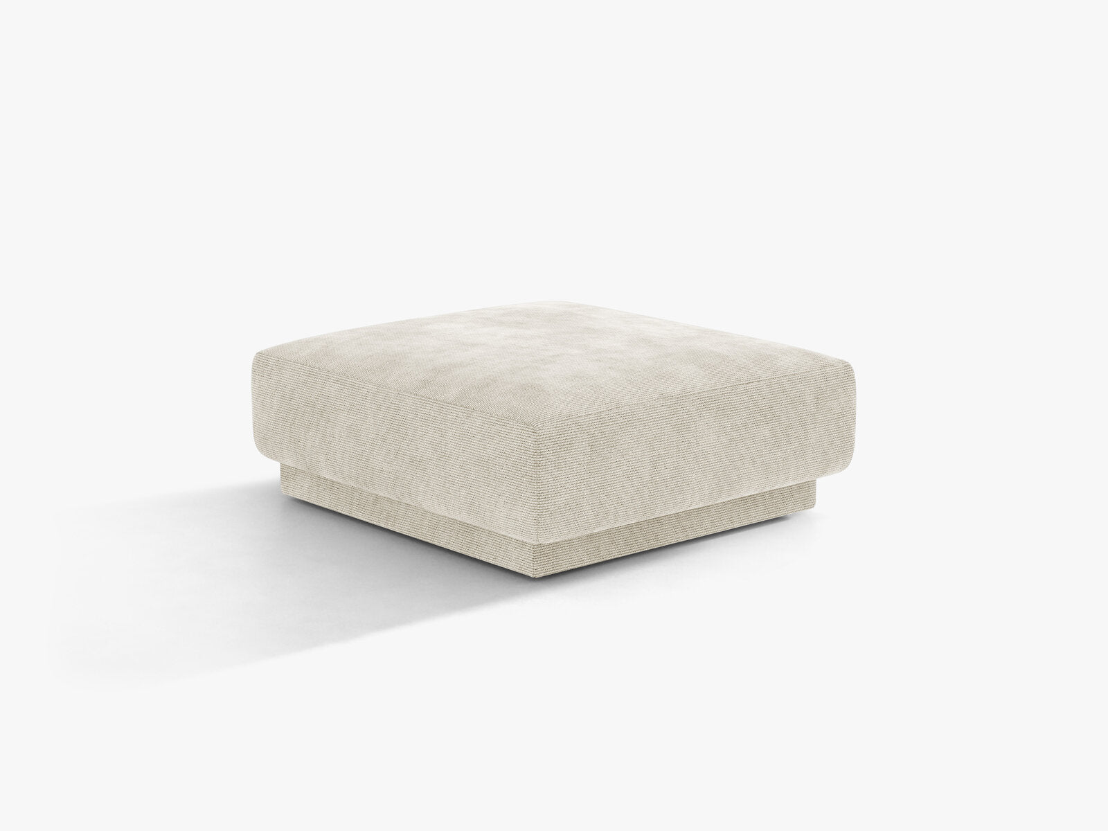Micadoni Hocker Miley 1-Sitzer Chenille Eden Helles Beige
