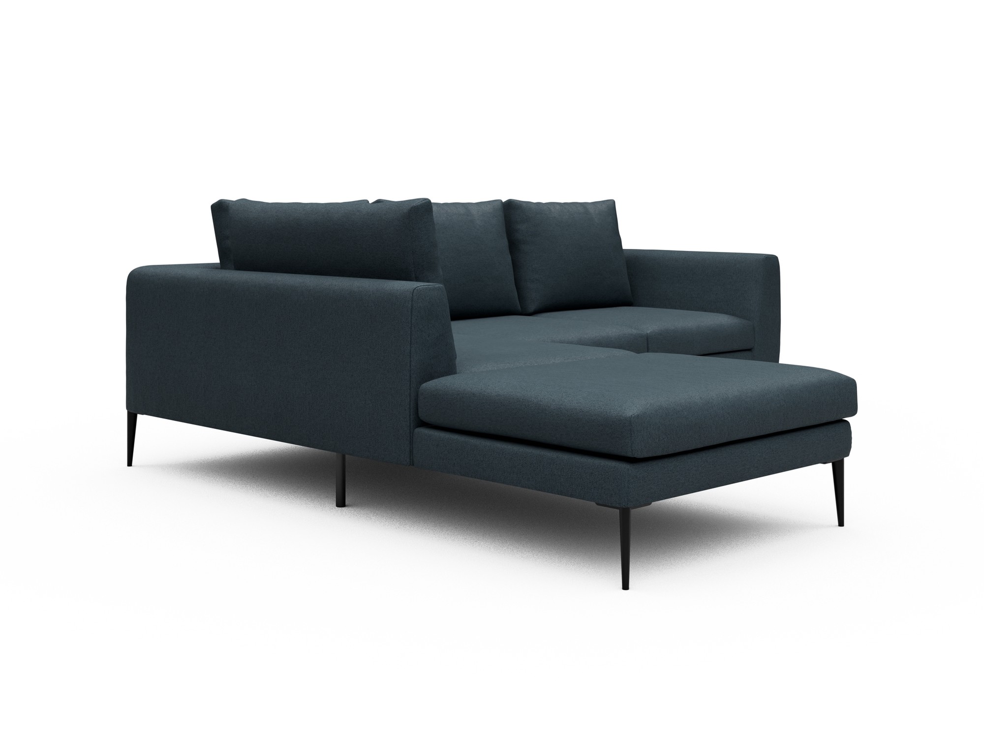 Skandi Home Ecksofa Paul Relax-Ecke links mit 2-Sitzer Denari-Royal-Blue moebelfaktor