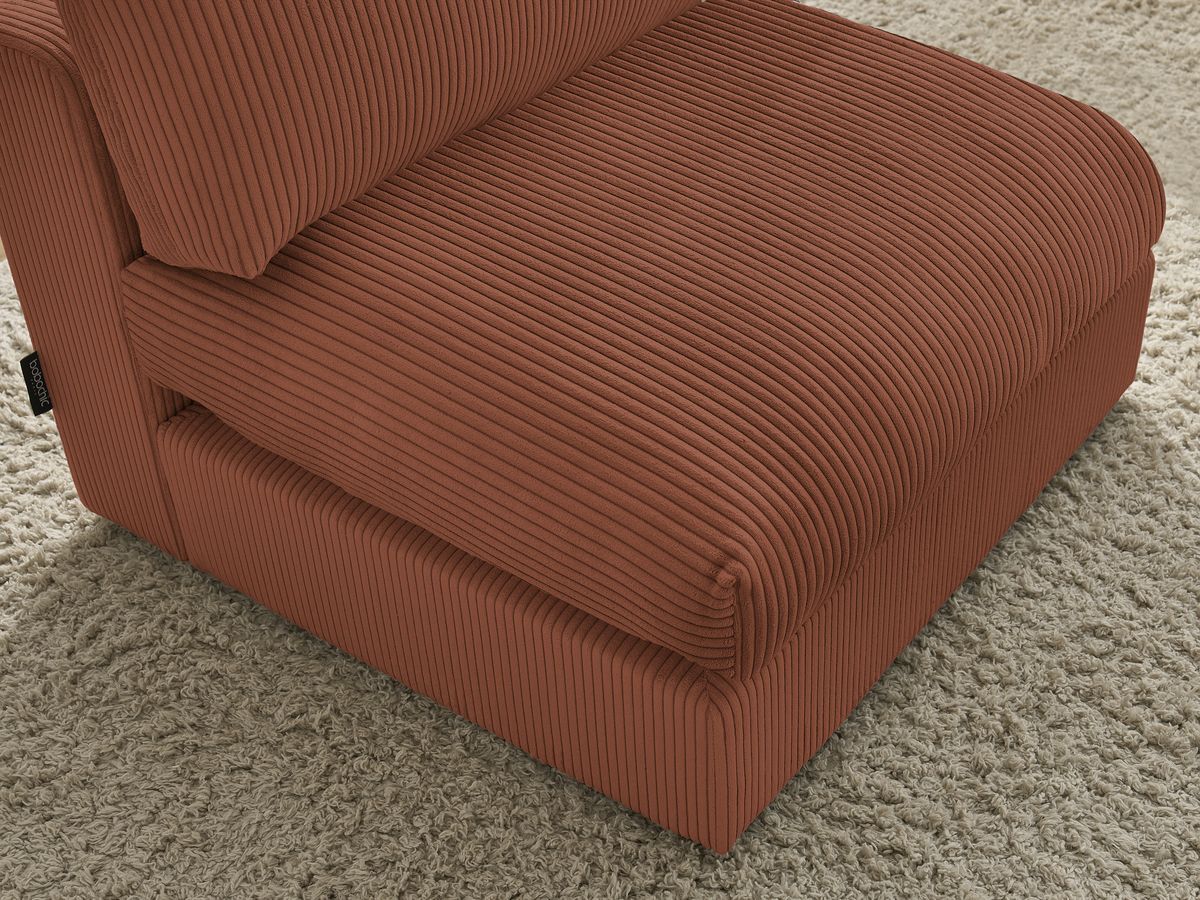 Bobochic Paris Sofamodul 1-Sitzer Cordsamt Orange