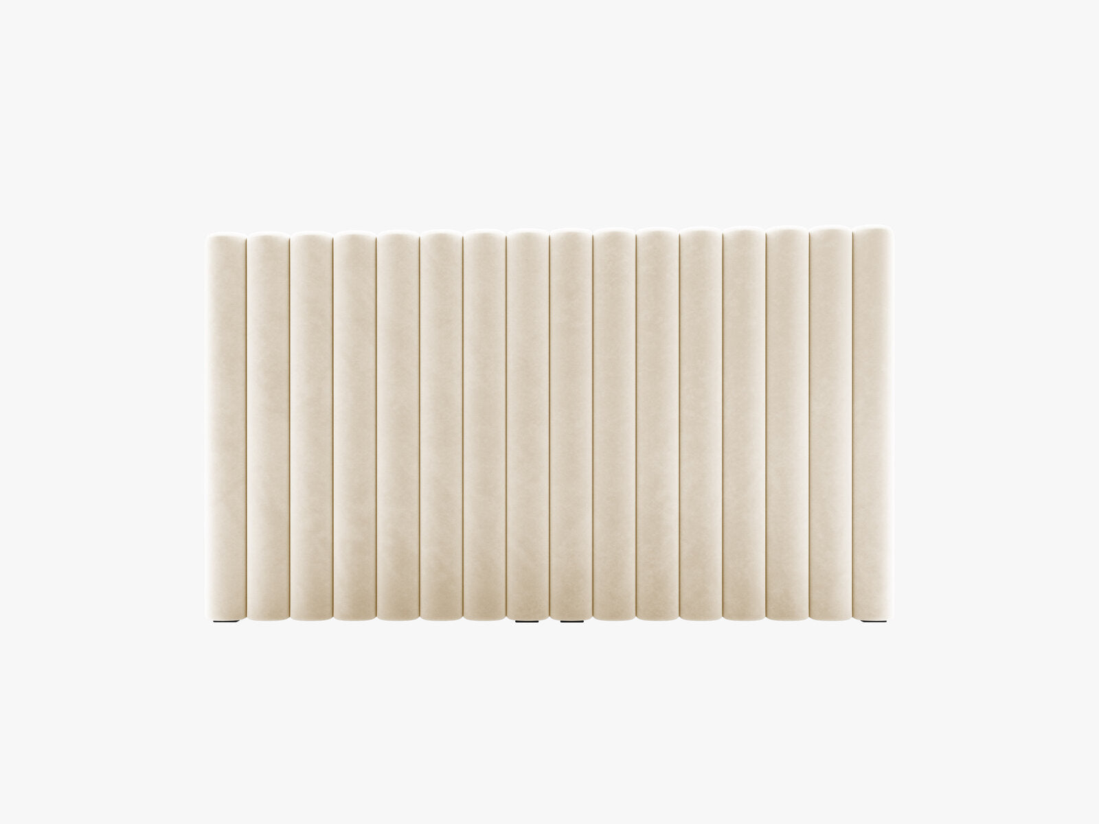 Micadoni Mistero Polster-Kopfteil Samt Paris Beige 160x95