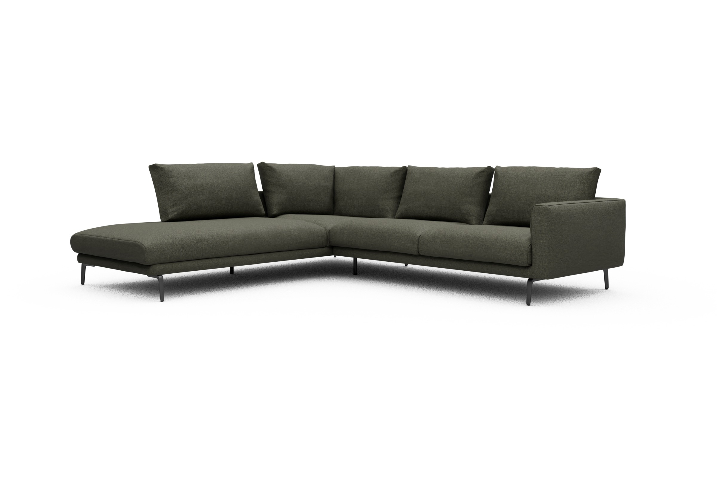 Ecksofa Karl Relax-Ecke links mit 2,5-Sitzer Sama-Winter-Moss