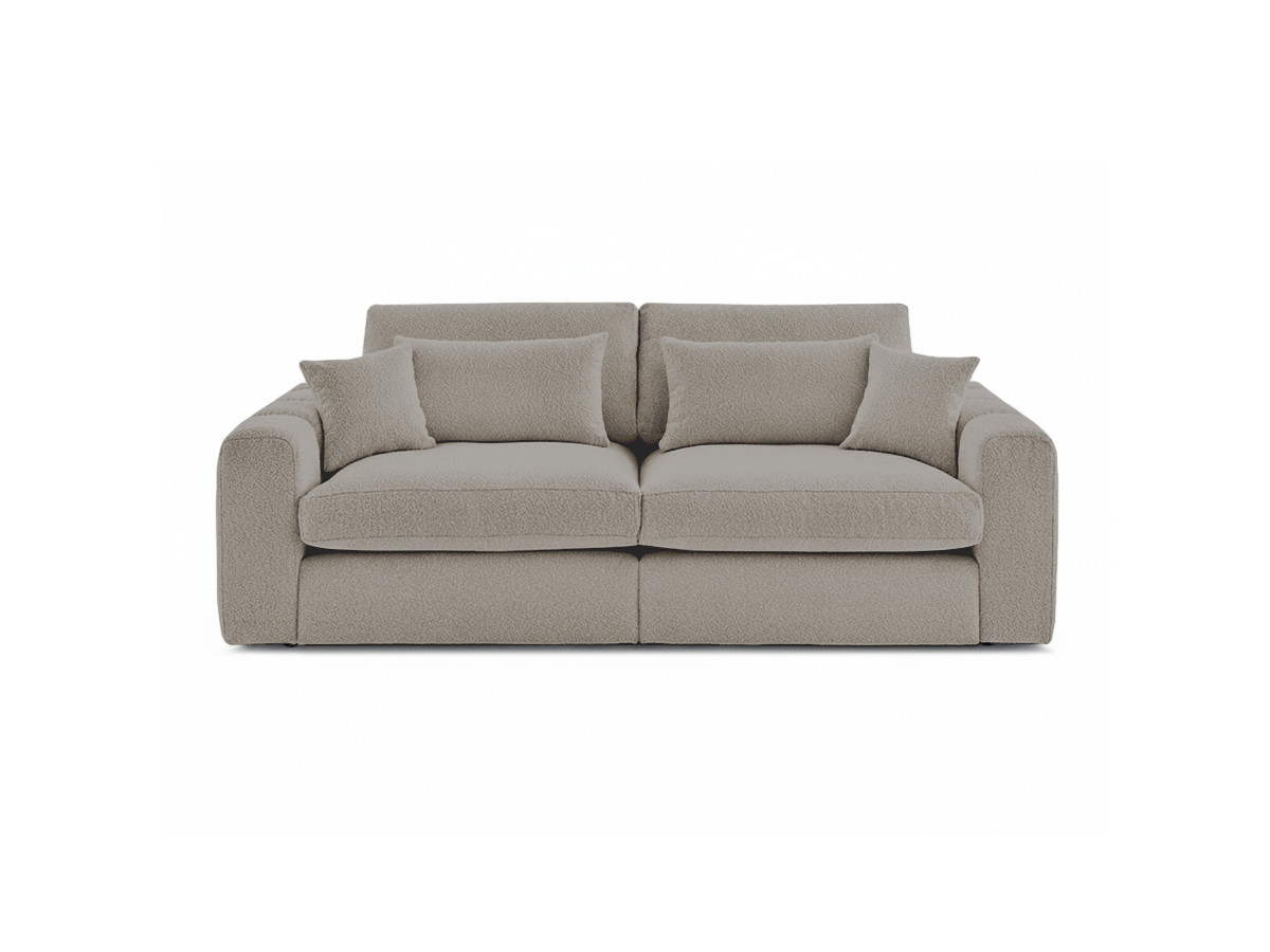 Bouclé-Stoff · Taupe
