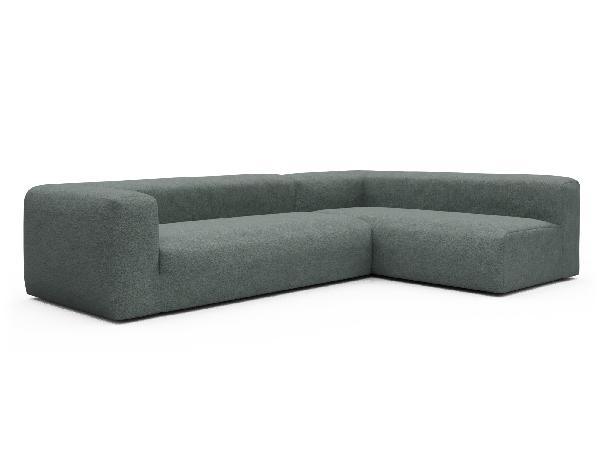 Skandi Home Ecksofa Fred 2x 2,5-Sitzer rechts offen Carreno-Ice-Blue moebelfaktor