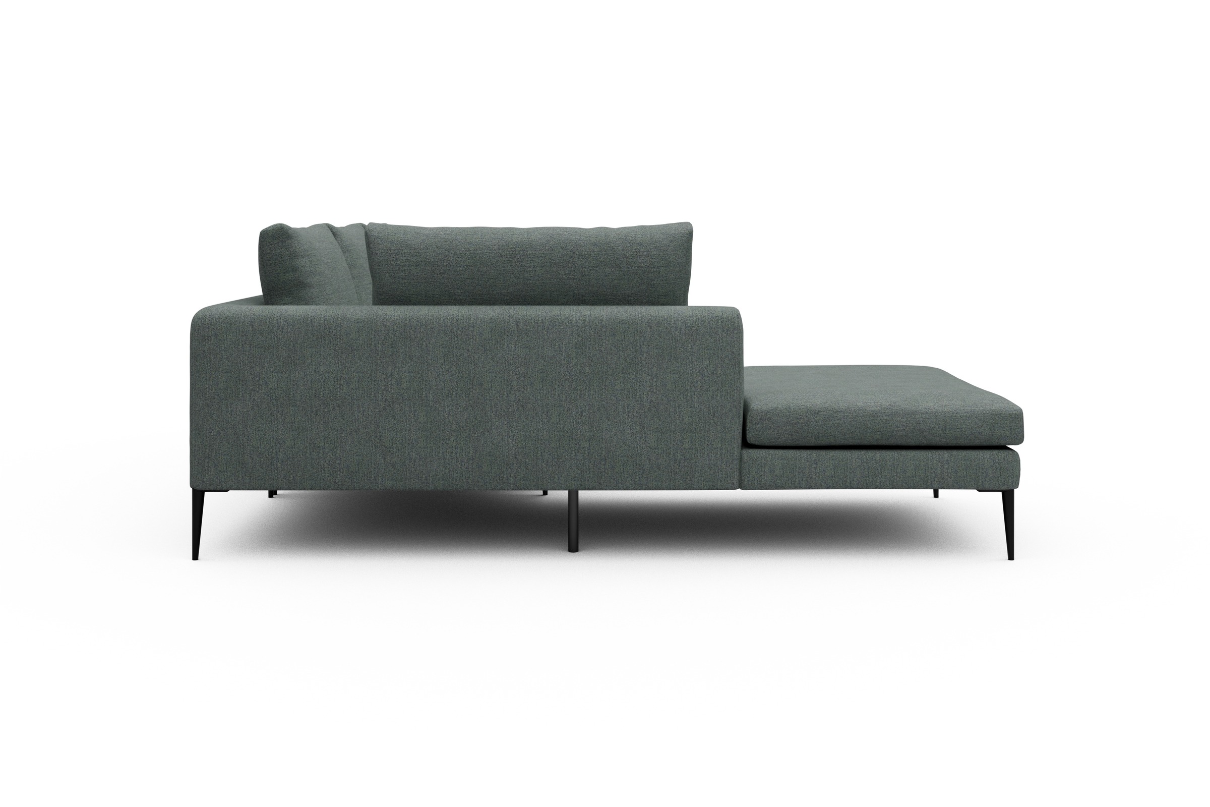 Ecksofa Paul Relax-Ecke links mit 2-Sitzer Carreno-Ice-Blue