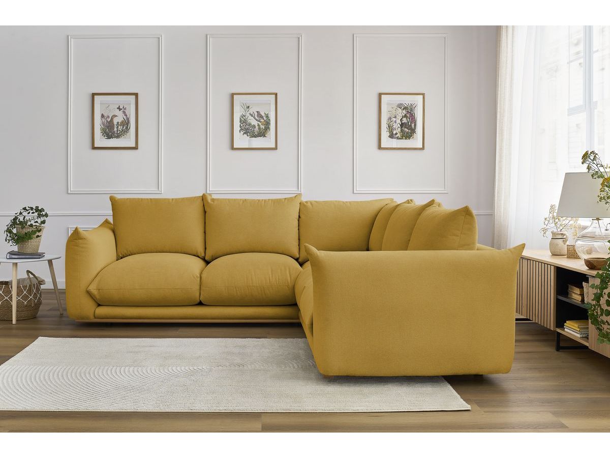 Bobochic Ernest Ecksofa Stoff Gelb