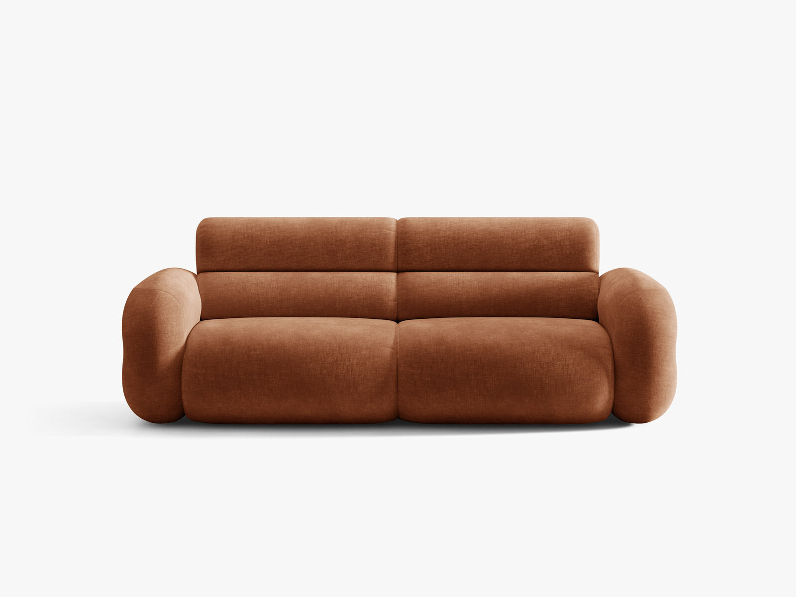 Micadoni Neo Sofa 3-Sitzer Chenille Golden Terrakotta
