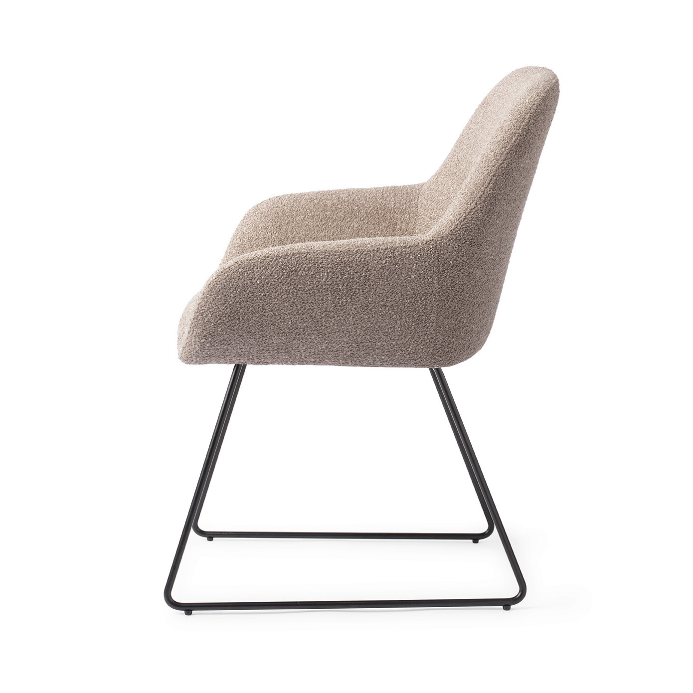 Jesper Home Esszimmerstuhl Kushi Stone Haze Slide Schwarz