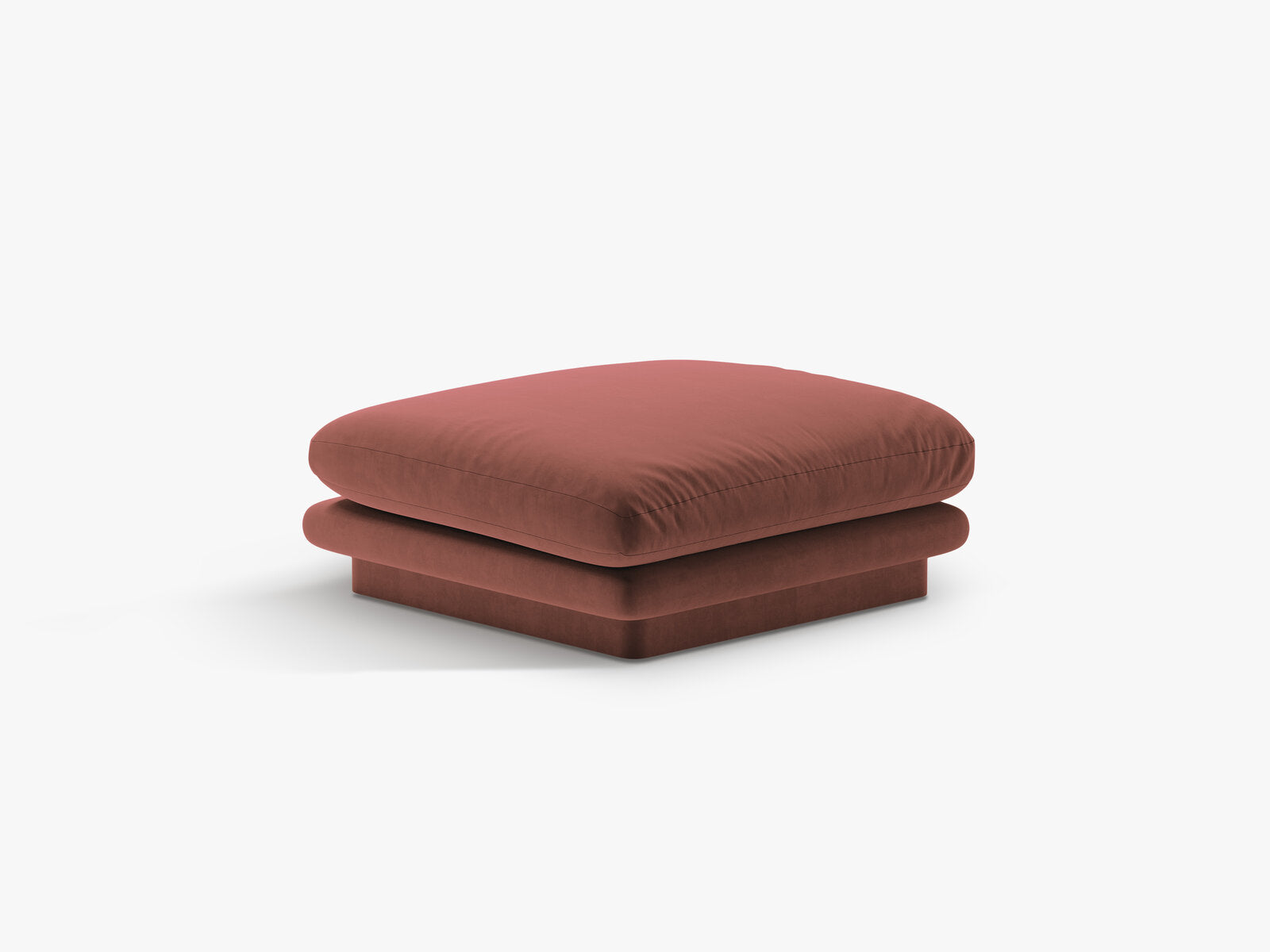 Micadoni Hocker Torino 1-Sitzer Samt Cuoio