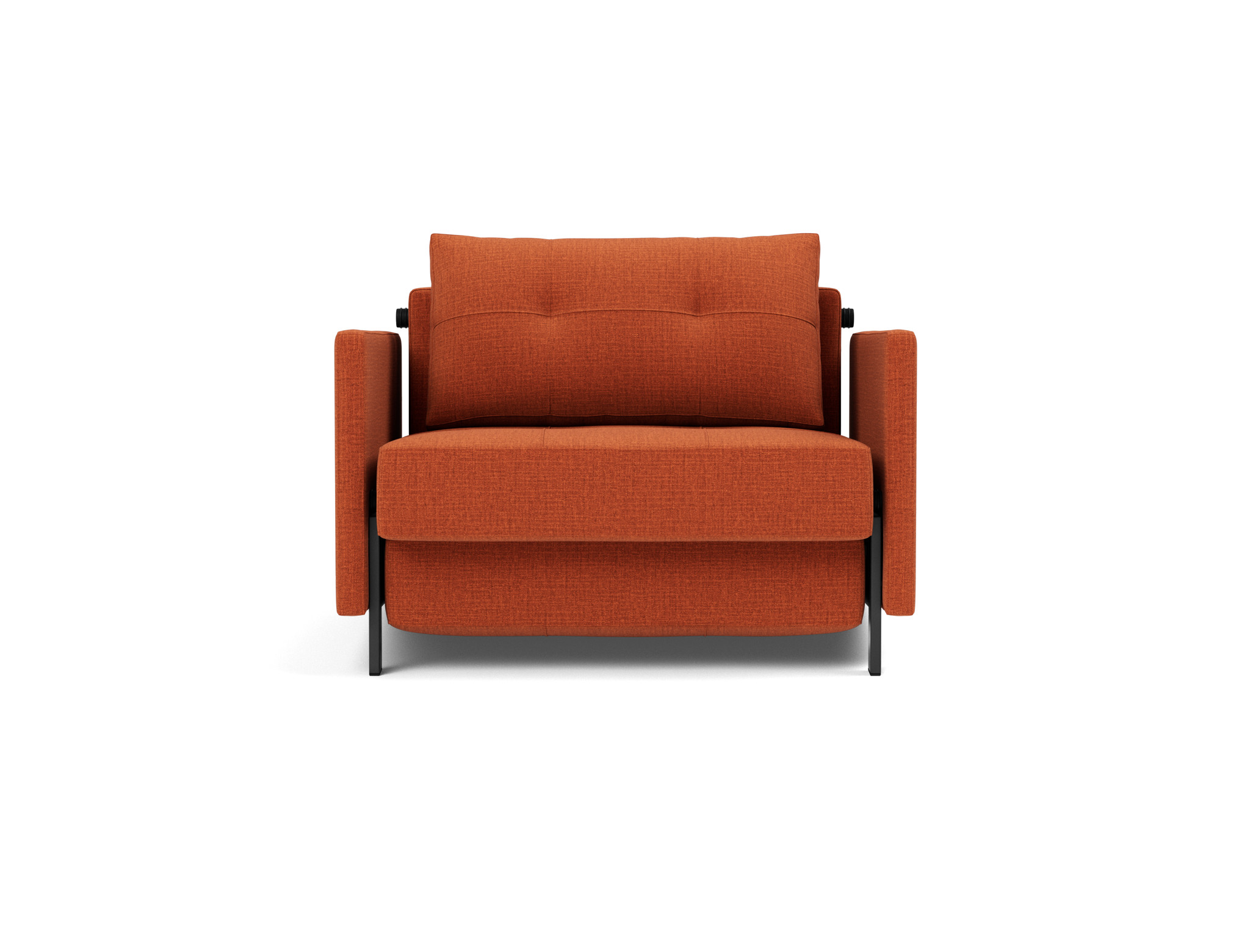 Schlafsessel Cubed 90 mit Armlehnen Chenille Esina 412-Rust-Orange
