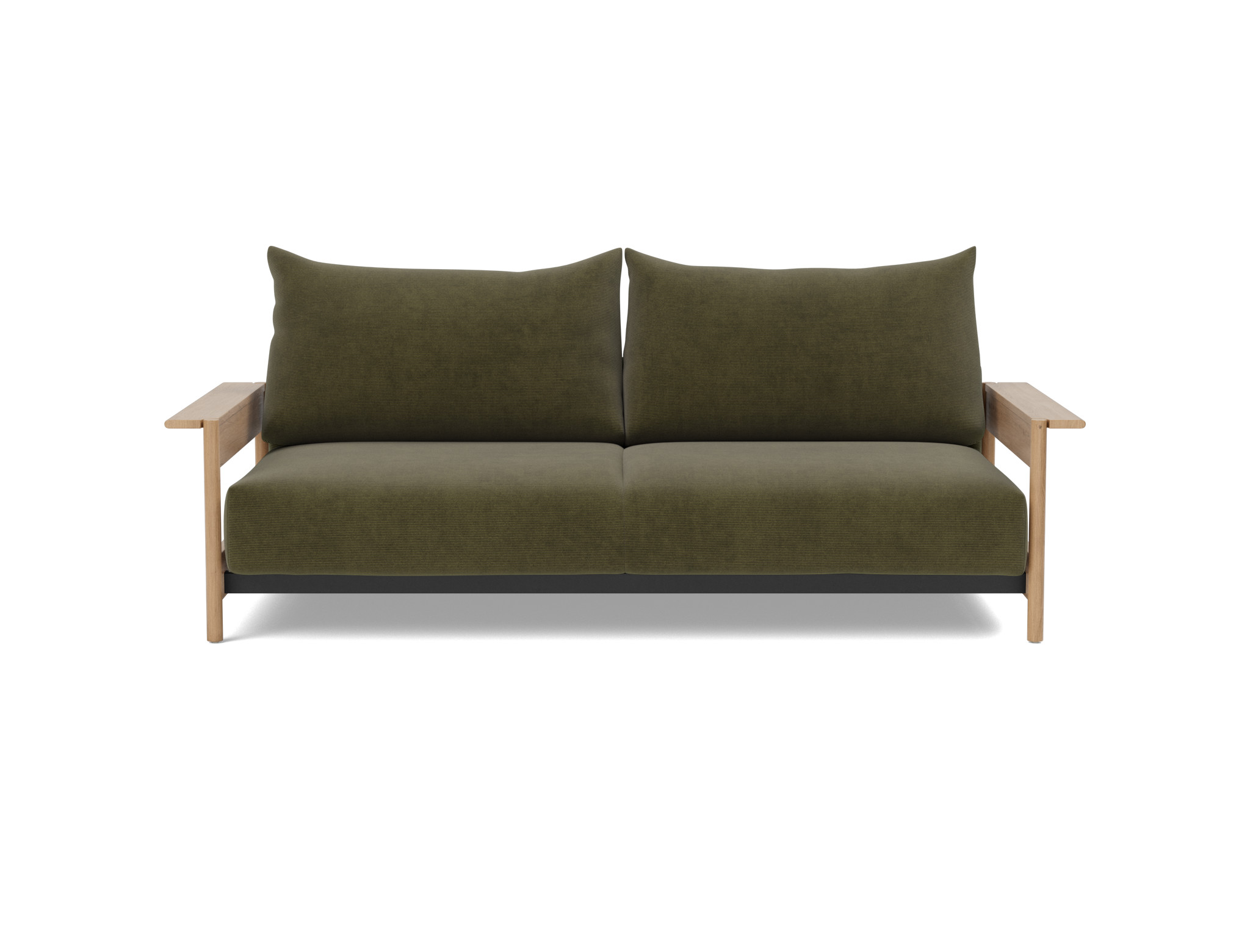Schlafsofa Malloy Wood Kord Cordufine 316-Pine-Green