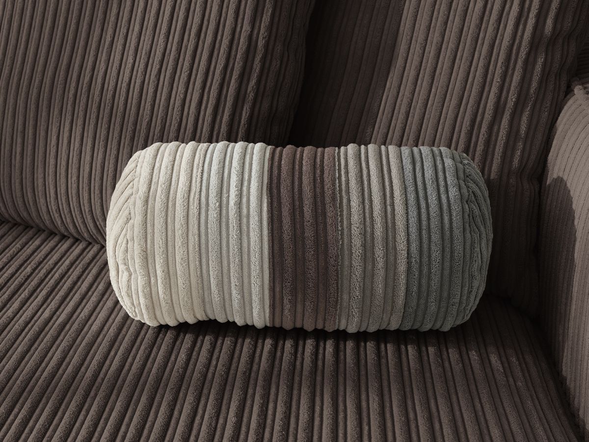 Bobochic Nina Ecksofa Cordsamt Braun Ecke links