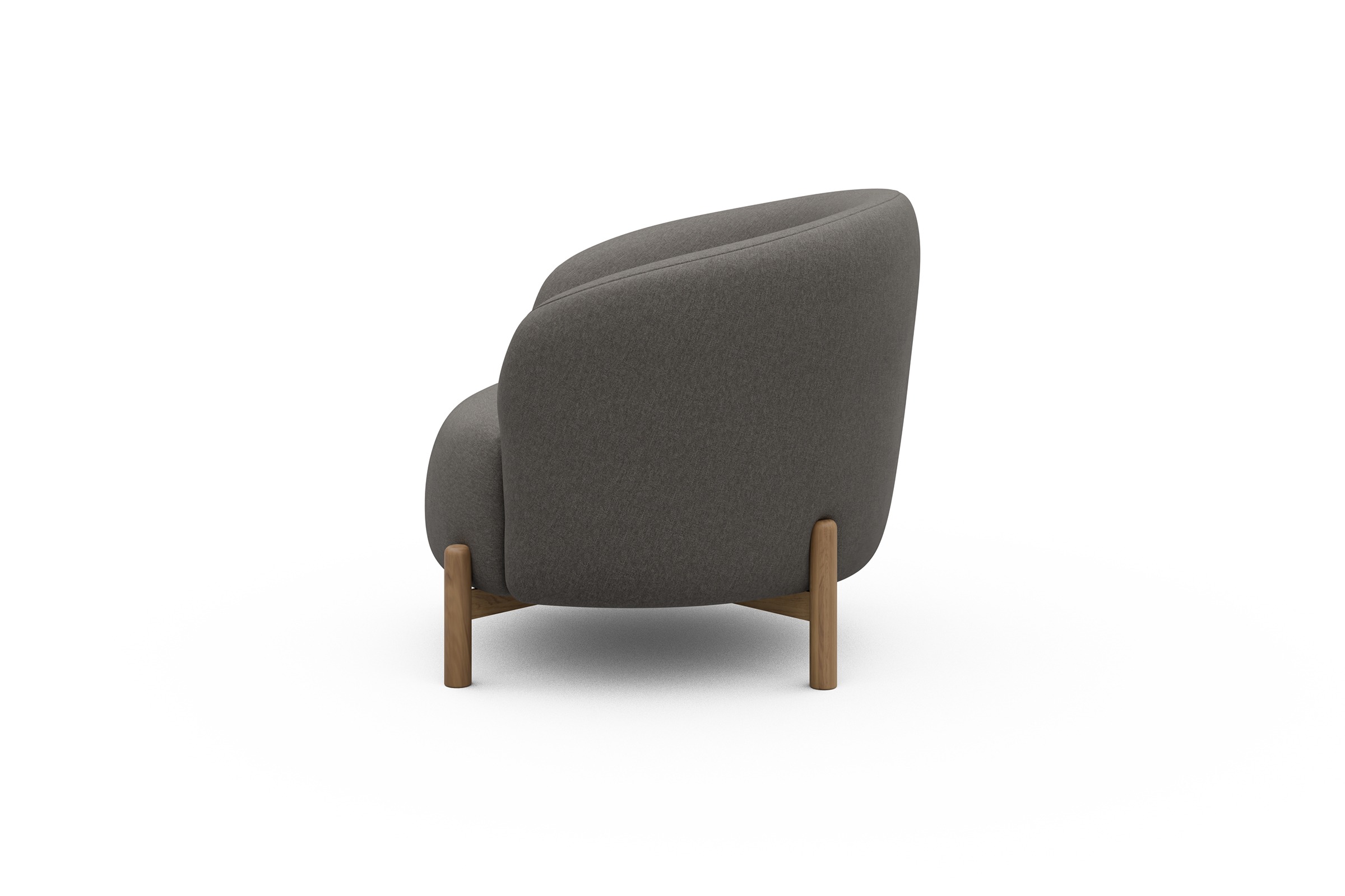 Sessel Ronda Holzbeine Eiche Natur Satya-Taupe
