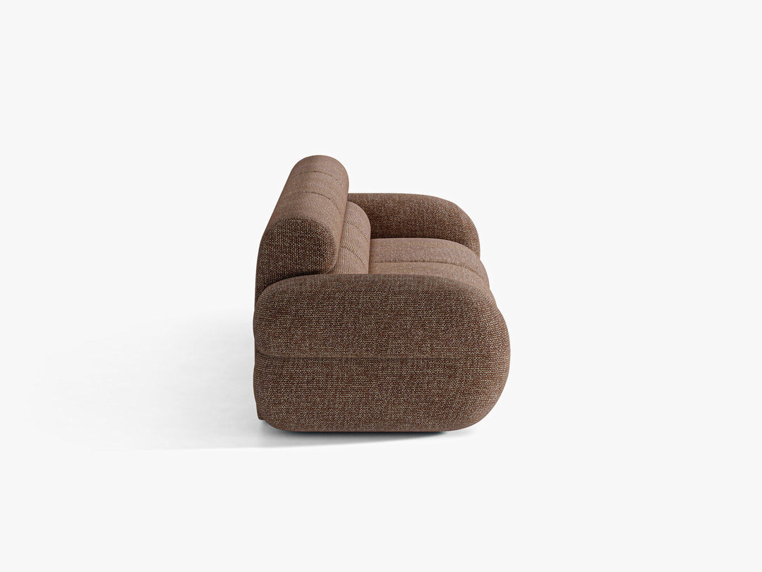 Micadoni Neo Modulares Sofa 4-Sitzer Chenille SILENCIO Braun